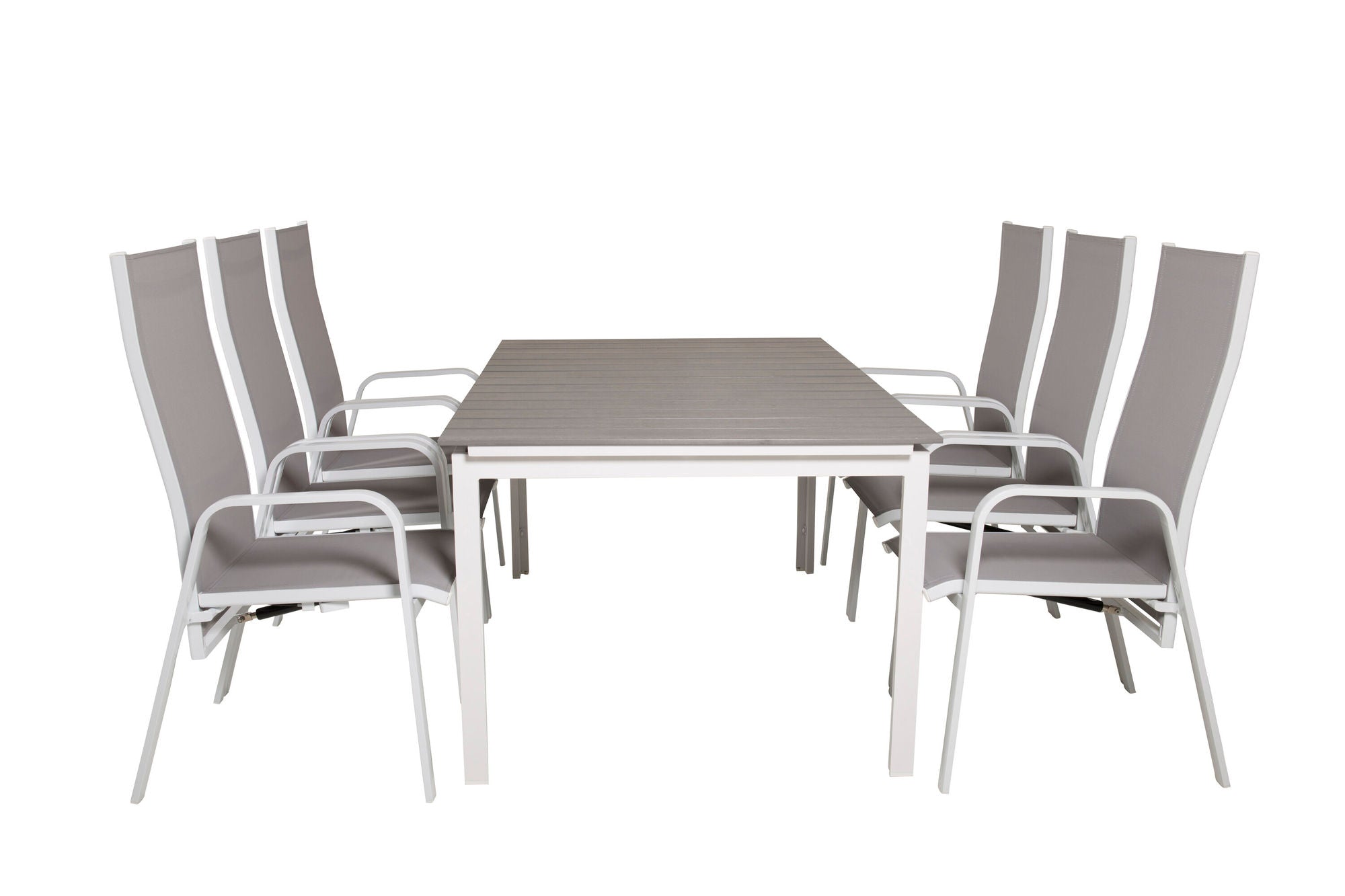 Venture Home Levels bord 160/240 - White/Grey - Copacabana Recliner stol - White/Grey 6