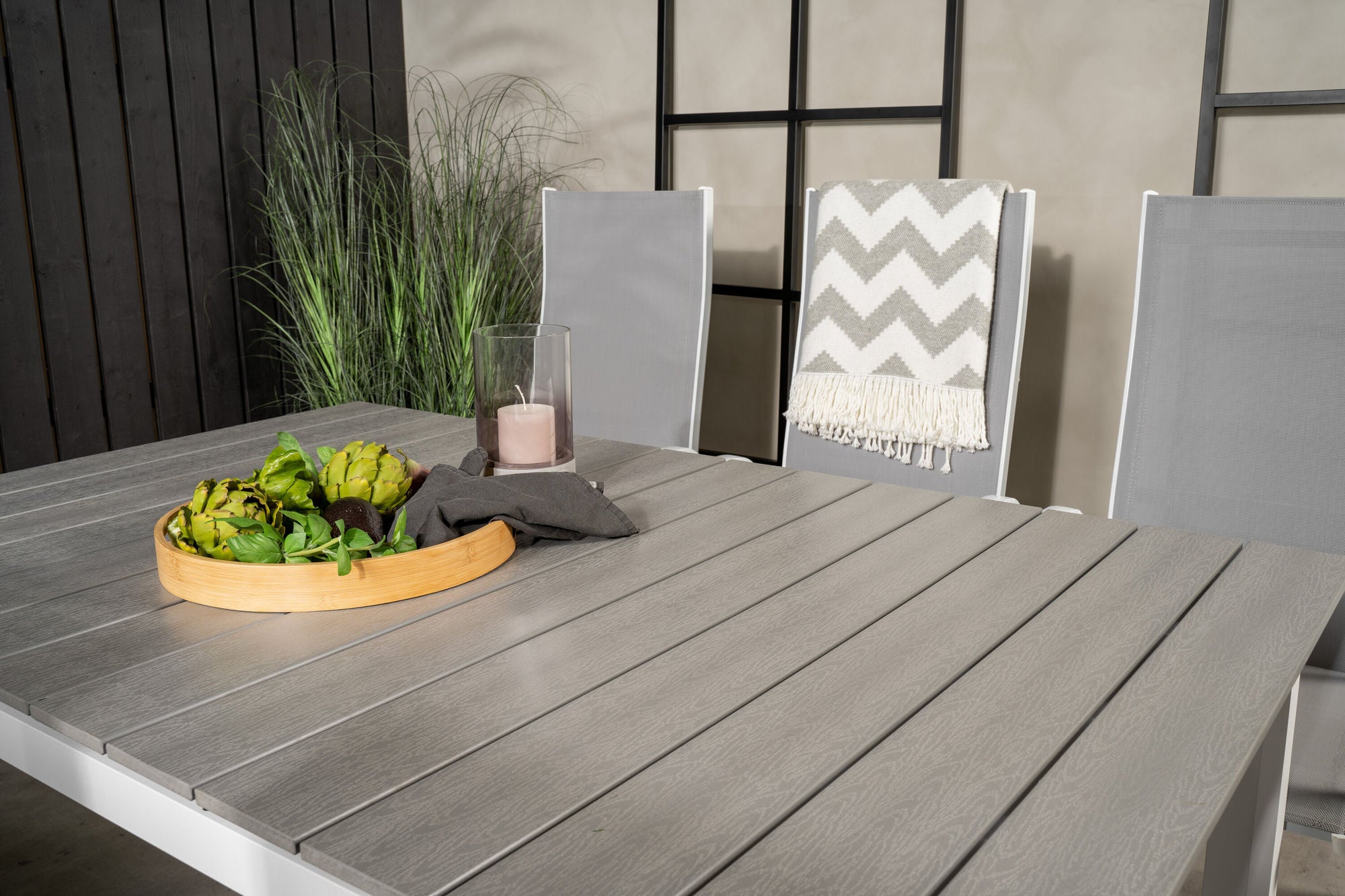 Venture Home Levels bord 160/240 - White/Grey - Copacabana Recliner stol - White/Grey 6
