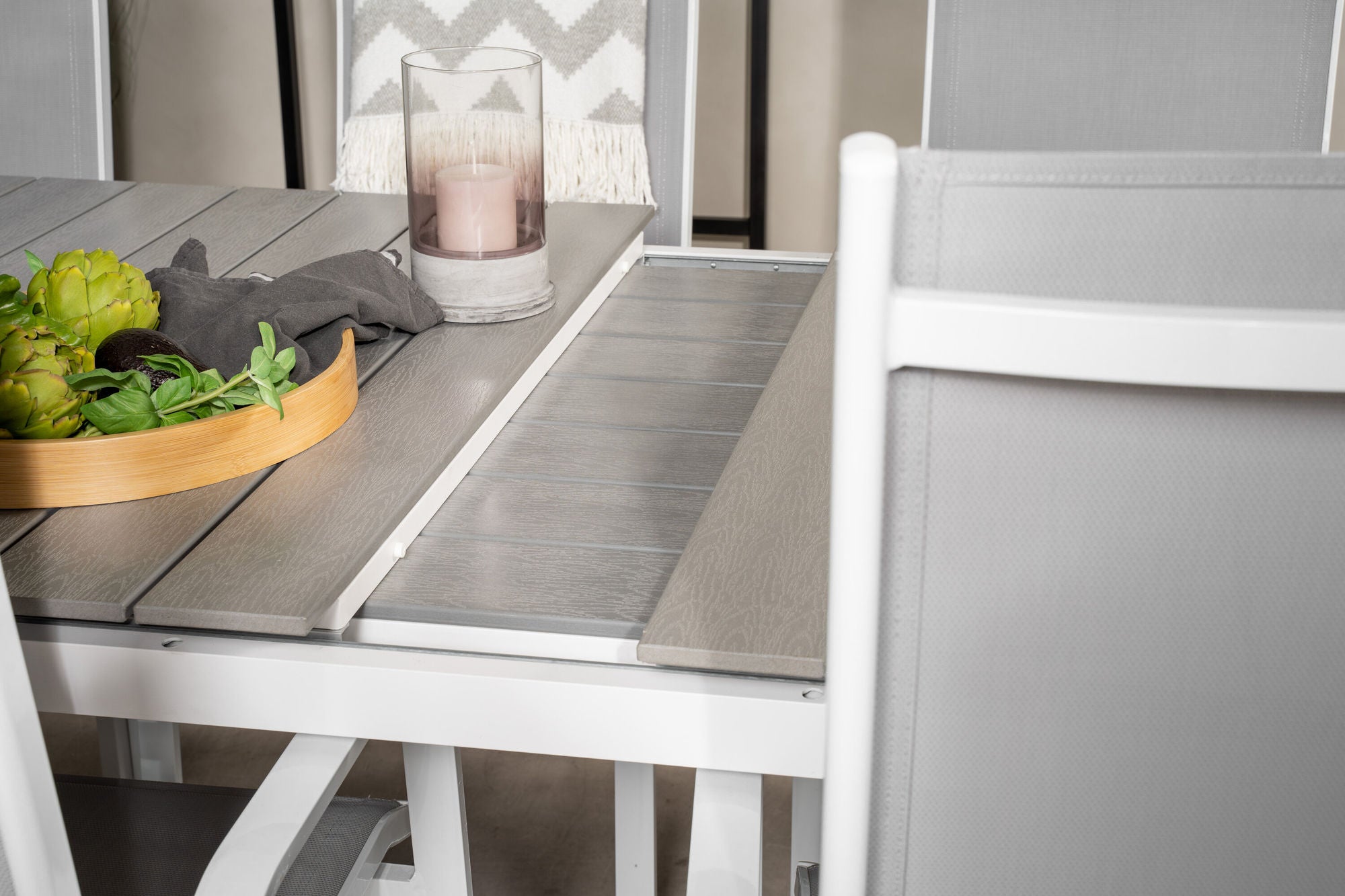 Venture Home Levels bord 160/240 - White/Grey - Copacabana Recliner stol - White/Grey 6