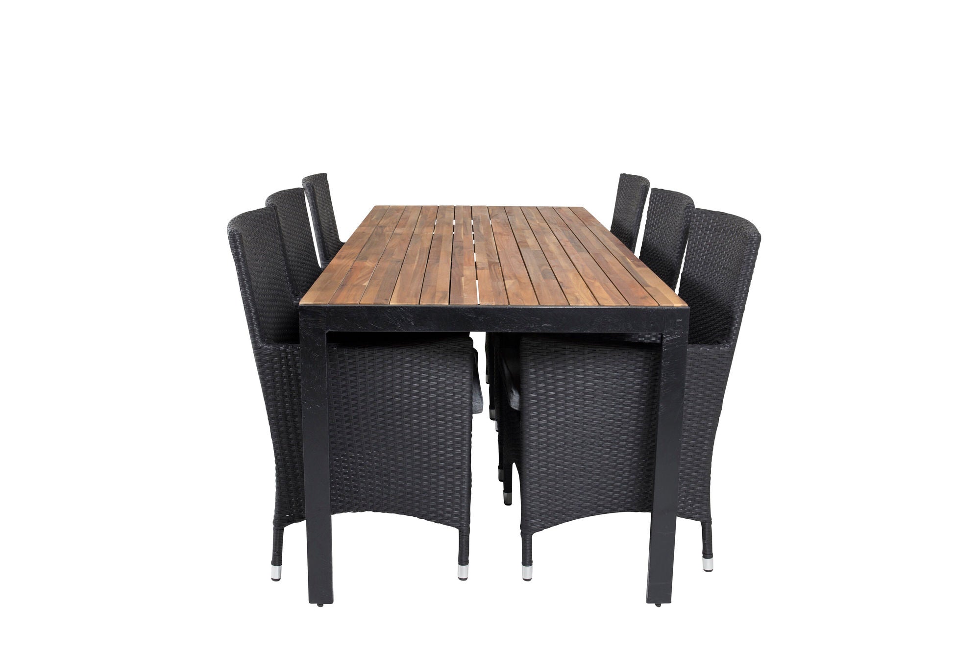 Venture Home Bois spisebord 200*100cm - Black Legs / Acacia +Malin Arm stol with cushion