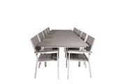 Venture Home Levels bord 229/310 - White/Grey - Levels stol (stackable) - White Alu / Grey Aintwood 10