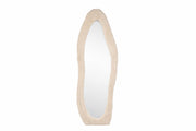 Venture Home Mirza spejl - 193*67cm - Beige Fake Fur / Glass