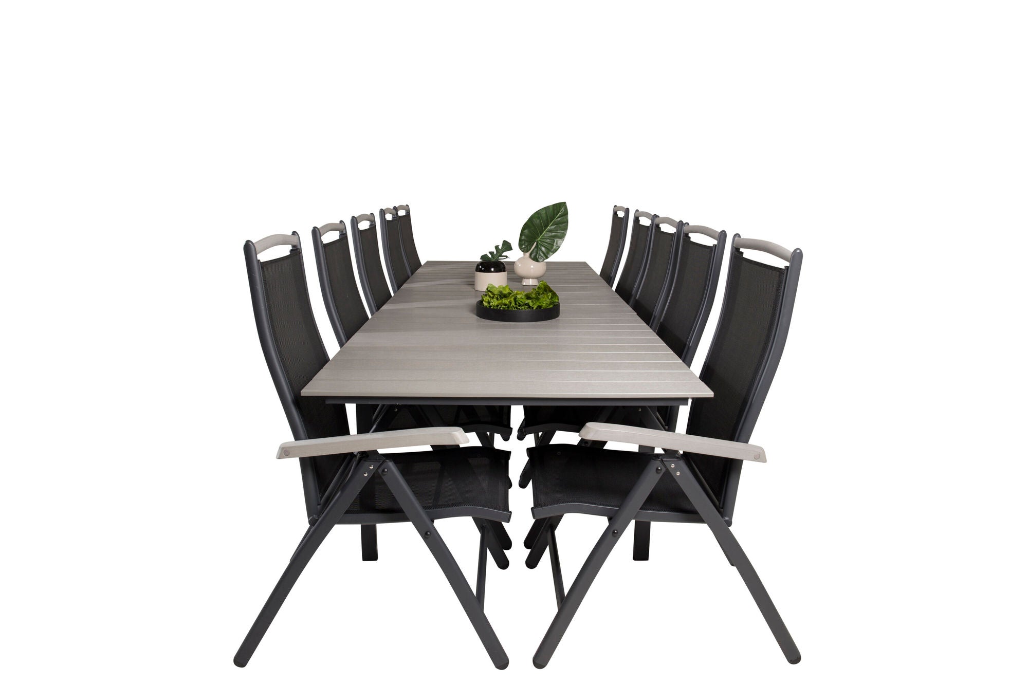 Venture Home Levels bord 229/310 - Black/Grey - Albany 5:pos stol - Black/Black 10