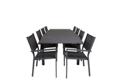 Venture Home Marbella bord 160/240 - Black/Black - Copacabana Stacking stol - Black/Black 8