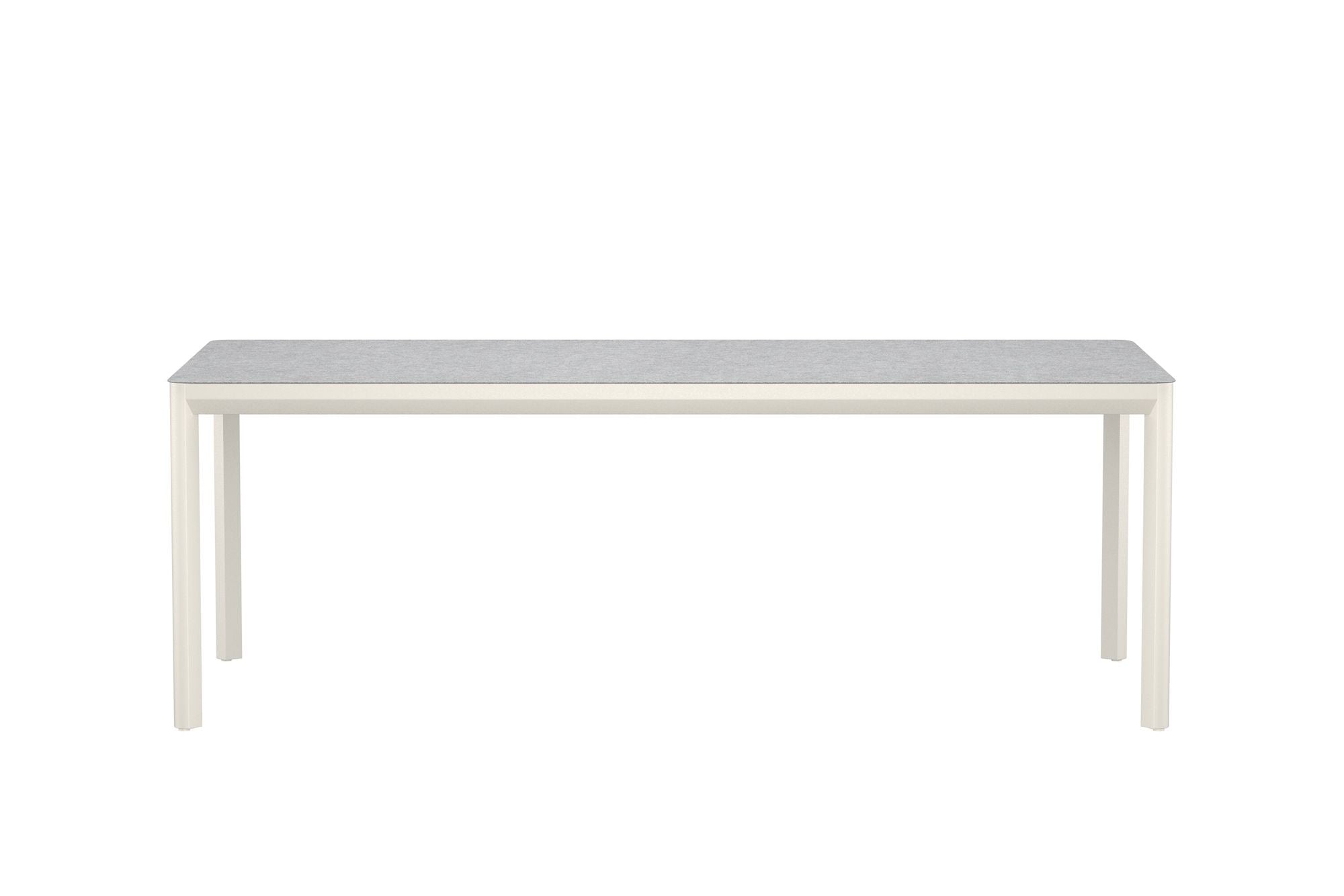 Venture Home Lino spisebord 220x100x74 cm - Beige Aluminium / Ceramic Glass