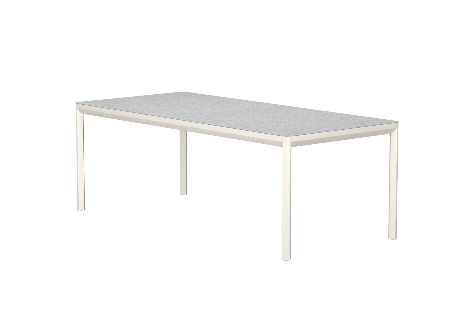 Venture Home Lino spisebord 220x100x74 cm - Beige Aluminium / Ceramic Glass