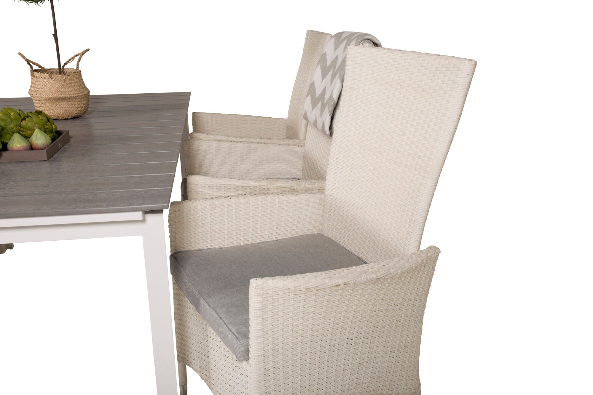 Venture Home Levels bord 160/240 - White/Grey - Padova stol (Recliner) - White/Grey 6