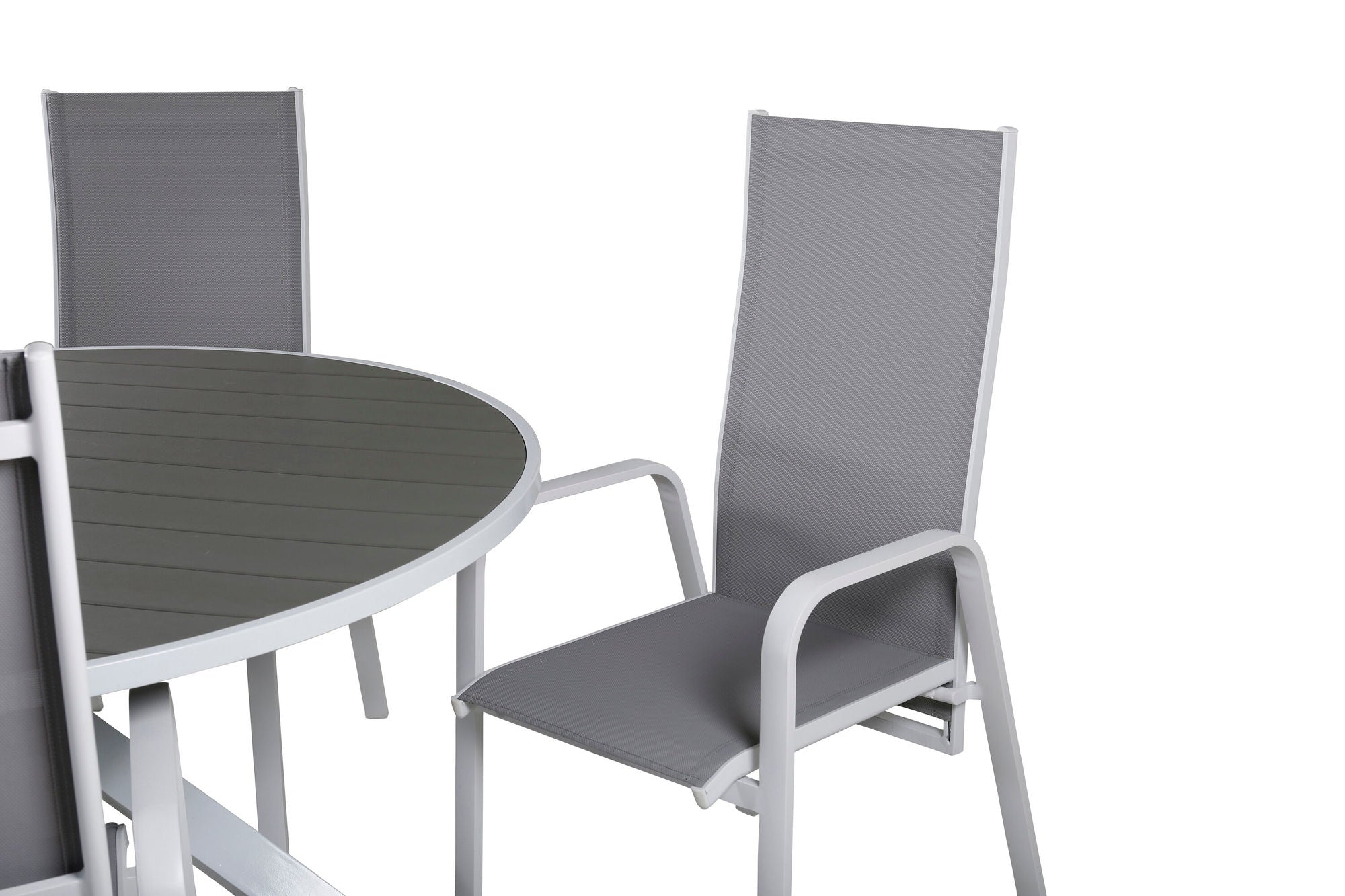 Venture Home Parma bord ø 140 - White/Grey - Copacabana Recliner stol - White/Grey 4
