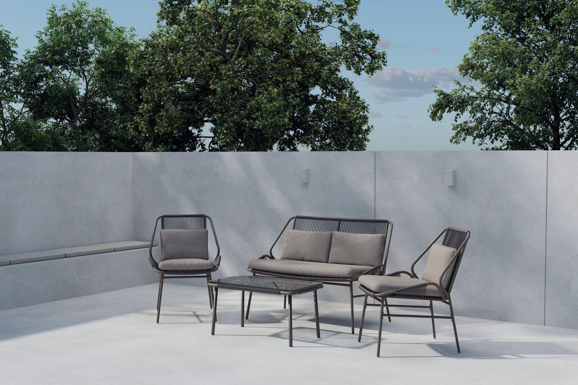 Venture Home Zakynthos Sofa Set - Brown / Brown