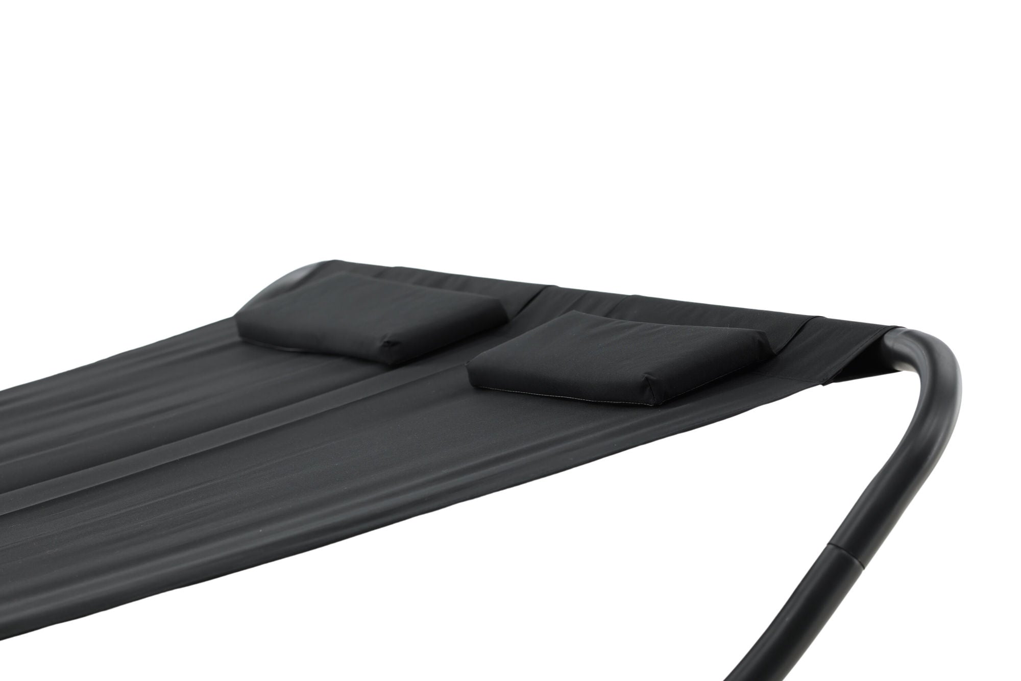 Venture Home Gordo Double Rocking Bed - Black Frame / Black Fabric