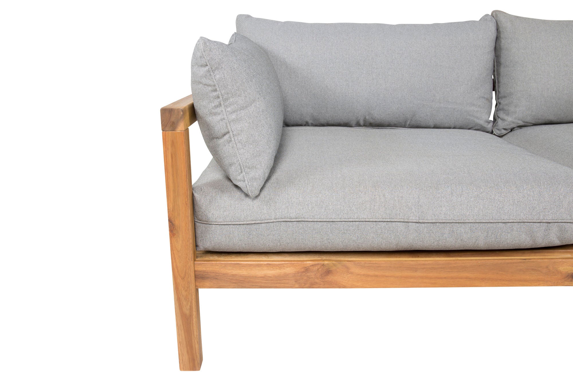 Venture Home Marion Double Sofa bænk - Grey Fabric / Acacia
