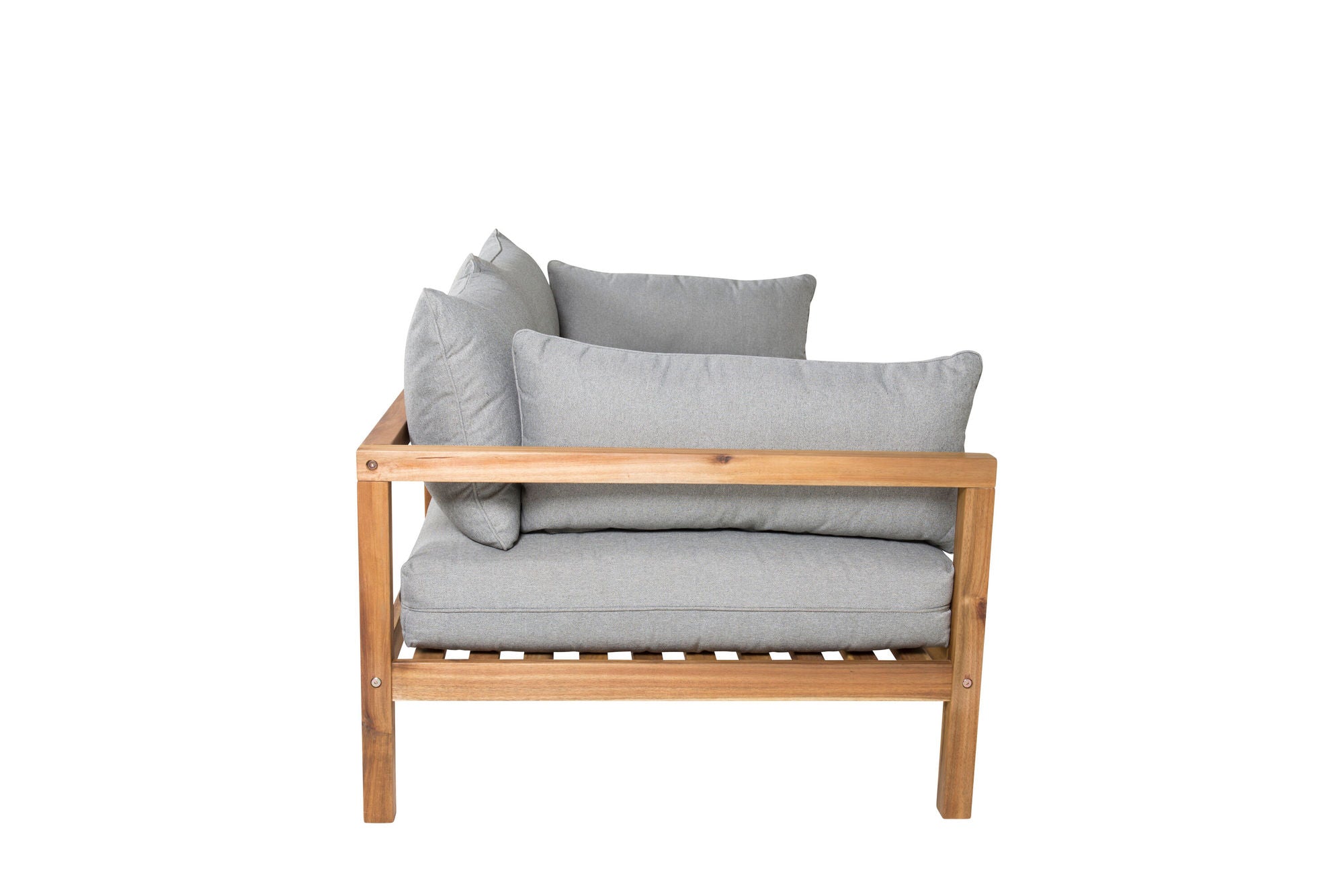 Venture Home Marion Double Sofa bænk - Grey Fabric / Acacia