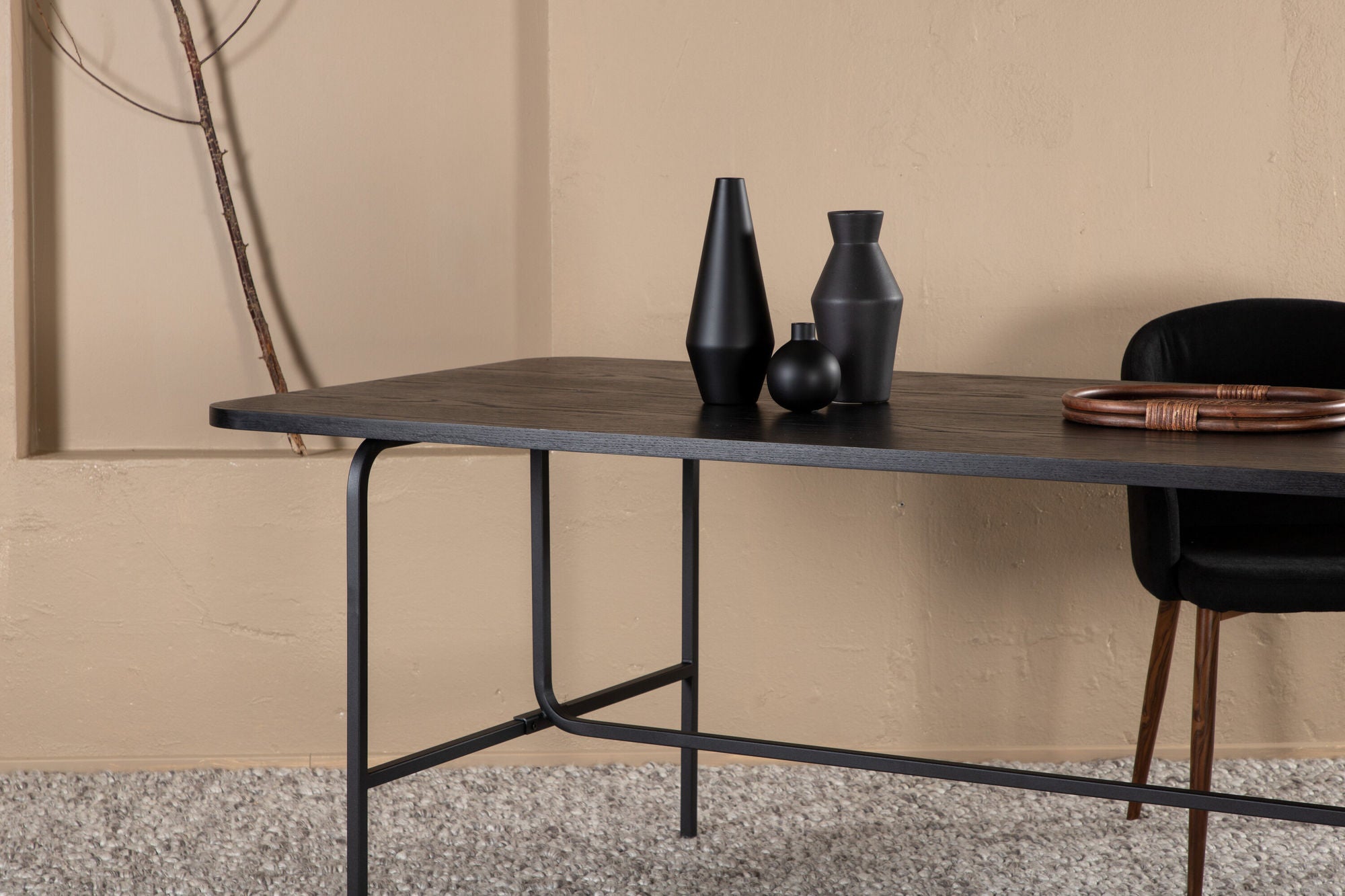Venture Home Uno spisebord - Black / Black Veneer