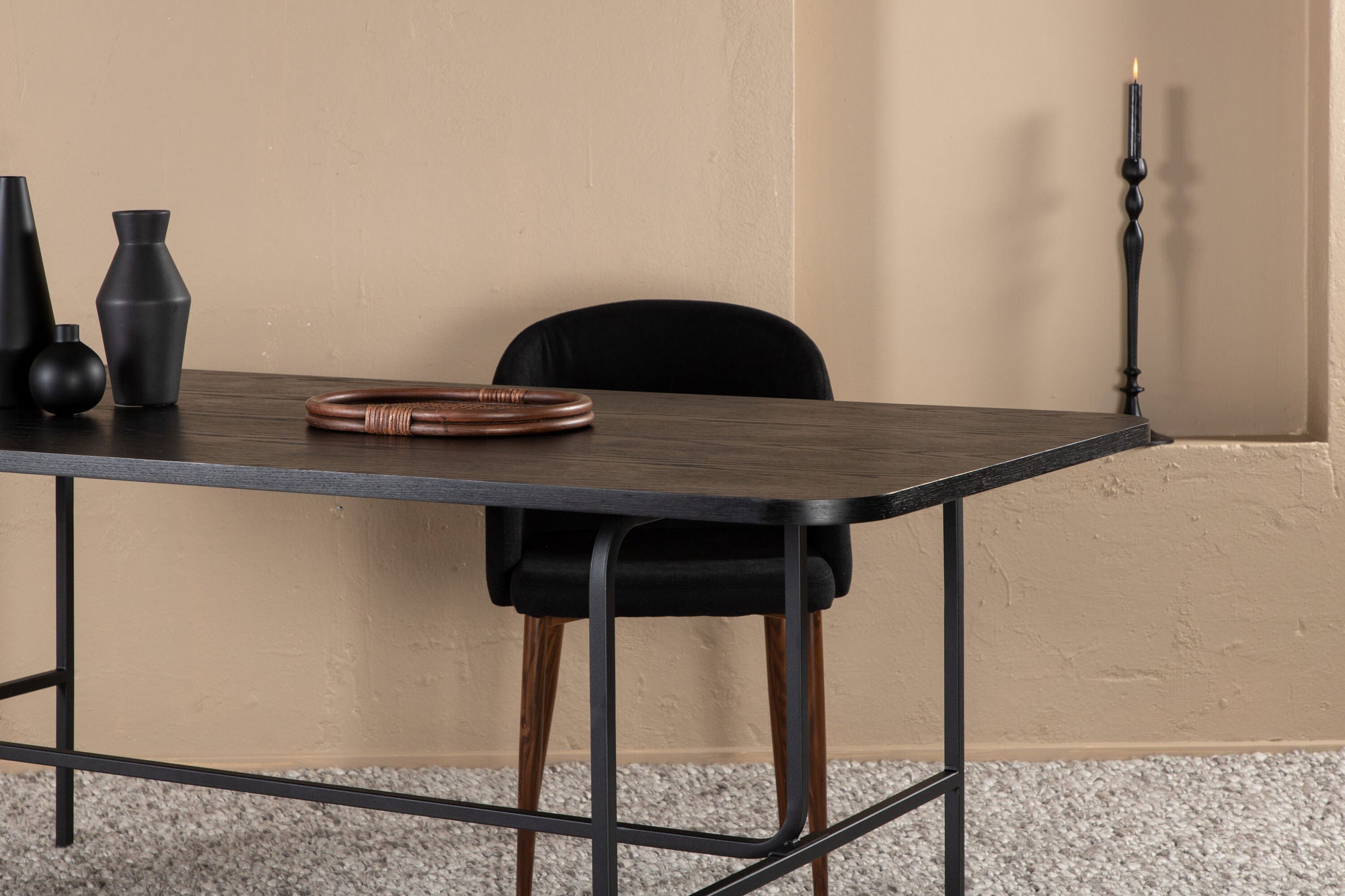 Venture Home Uno spisebord - Black / Black Veneer