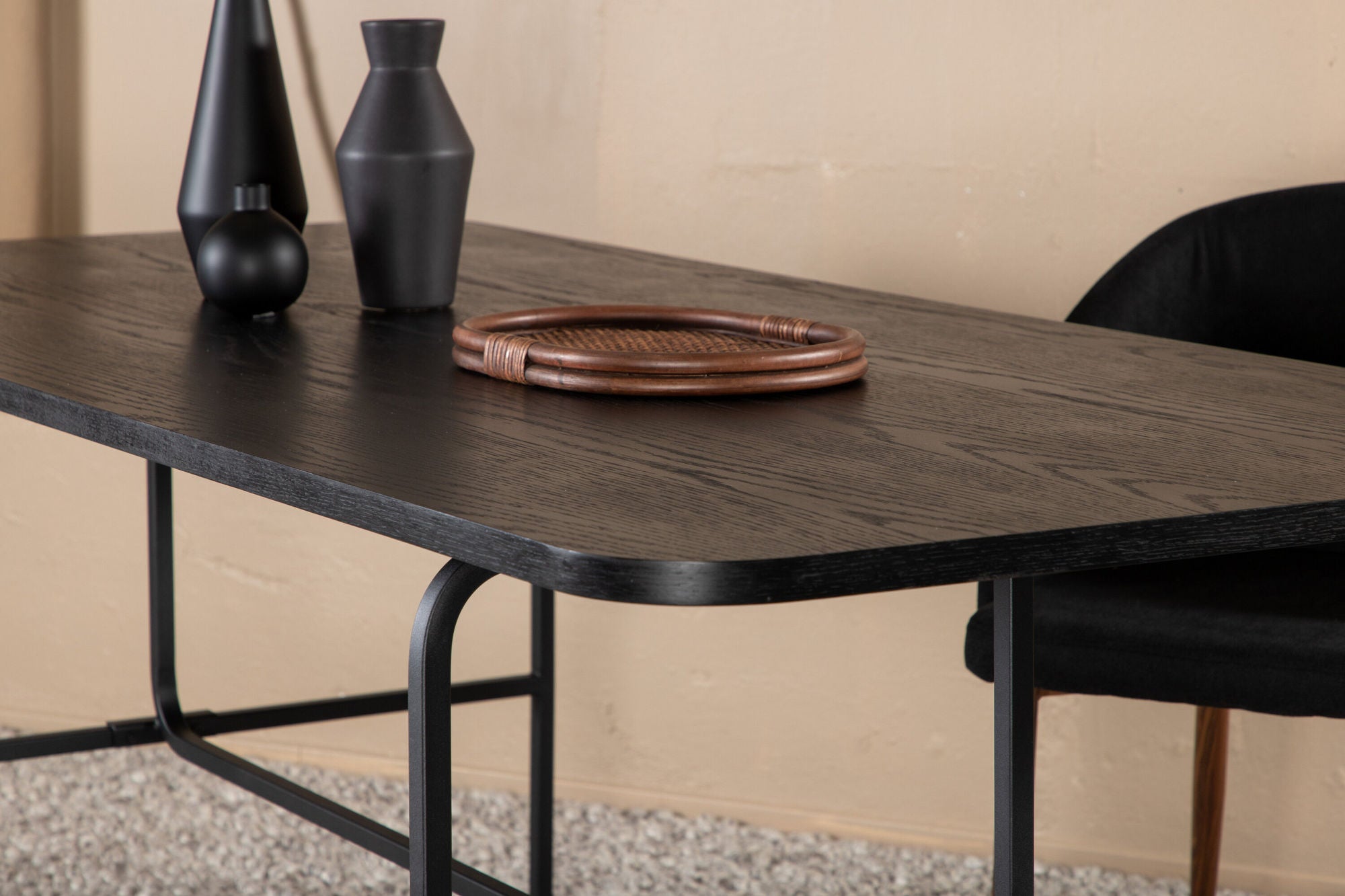 Venture Home Uno spisebord - Black / Black Veneer