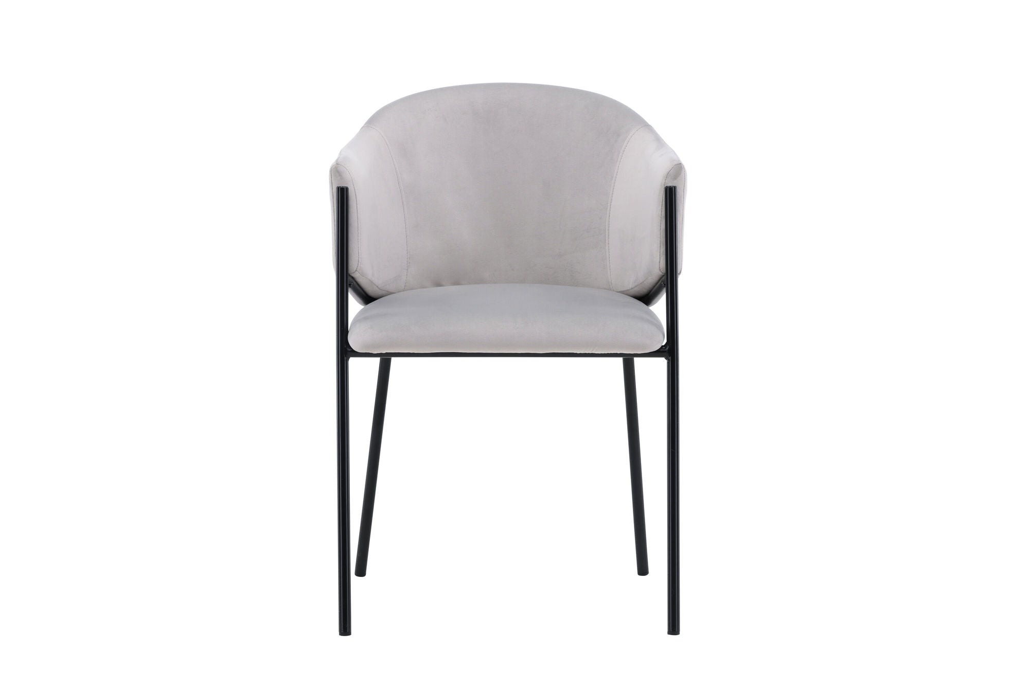Venture Home Evelina Spisebordsstol 2-pack - Black / Light grey Velvet