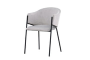 Venture Home Evelina Spisebordsstol 2-pack - Black / Light grey Velvet
