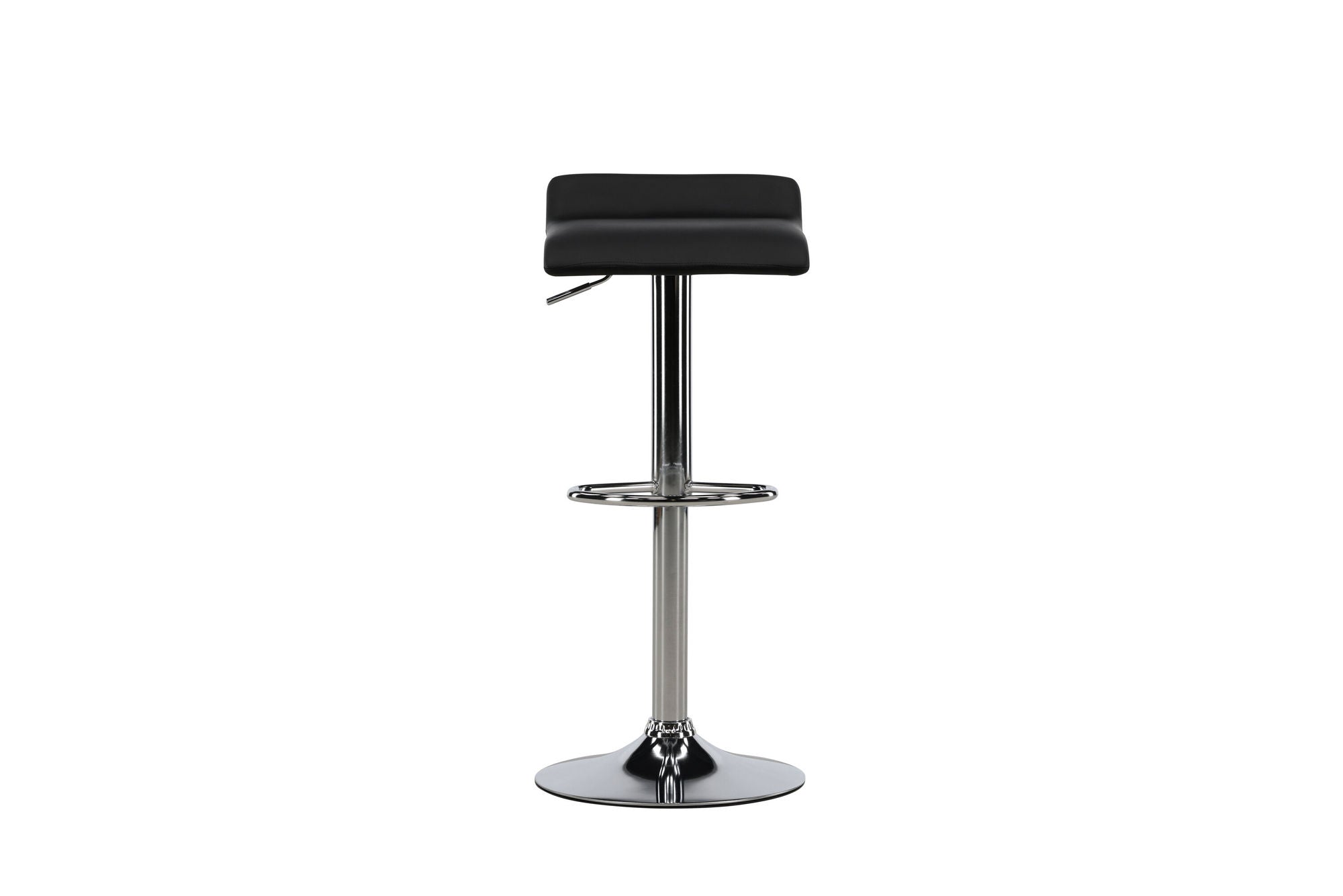 Venture Home Jonna Bar stol 2-pack - Chromed Steel / Black Fabric