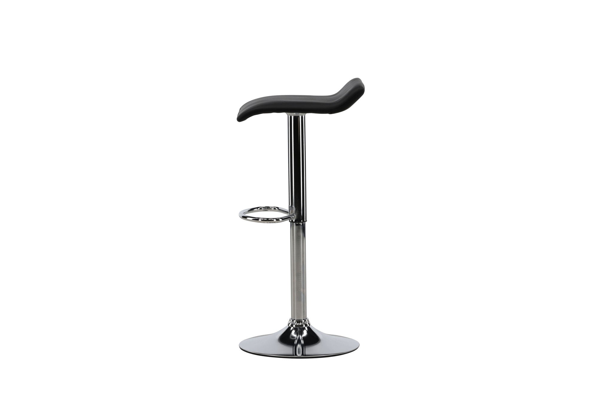 Venture Home Jonna Bar stol 2-pack - Chromed Steel / Black Fabric