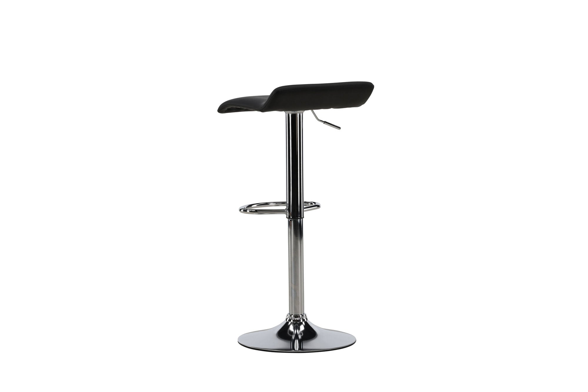 Venture Home Jonna Bar stol 2-pack - Chromed Steel / Black Fabric