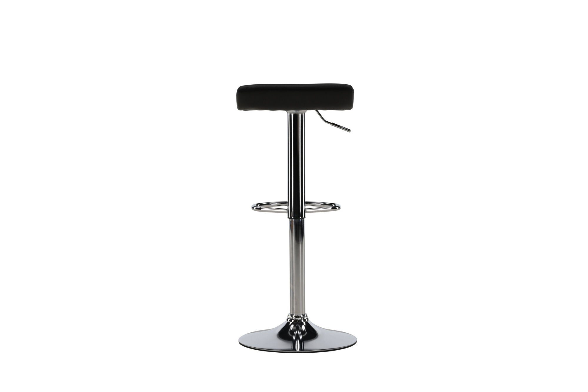 Venture Home Jonna Bar stol 2-pack - Chromed Steel / Black Fabric