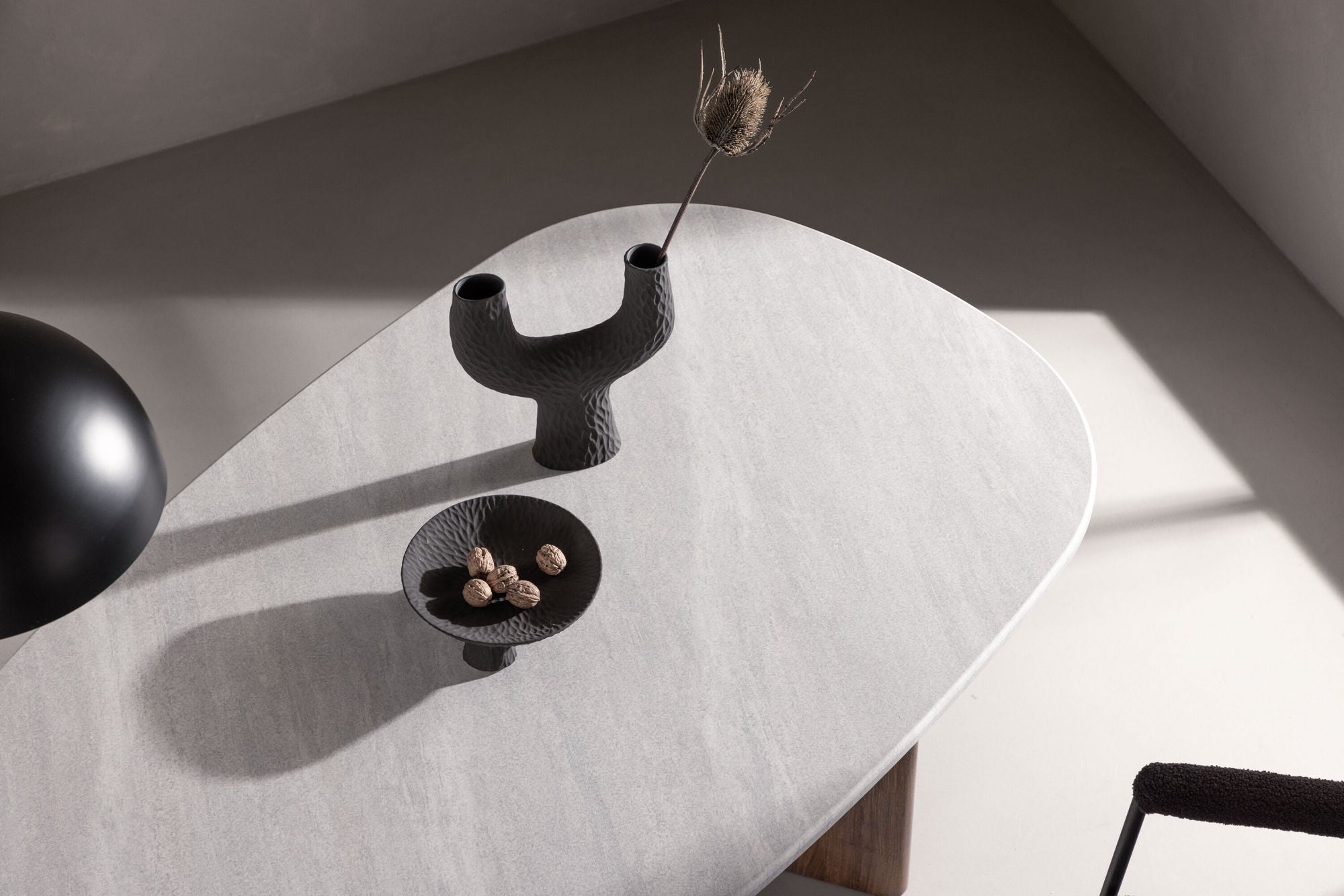 Venture Home Grönvik spisebord 180*75 - Mocca / Light Grey Concretelook MDF