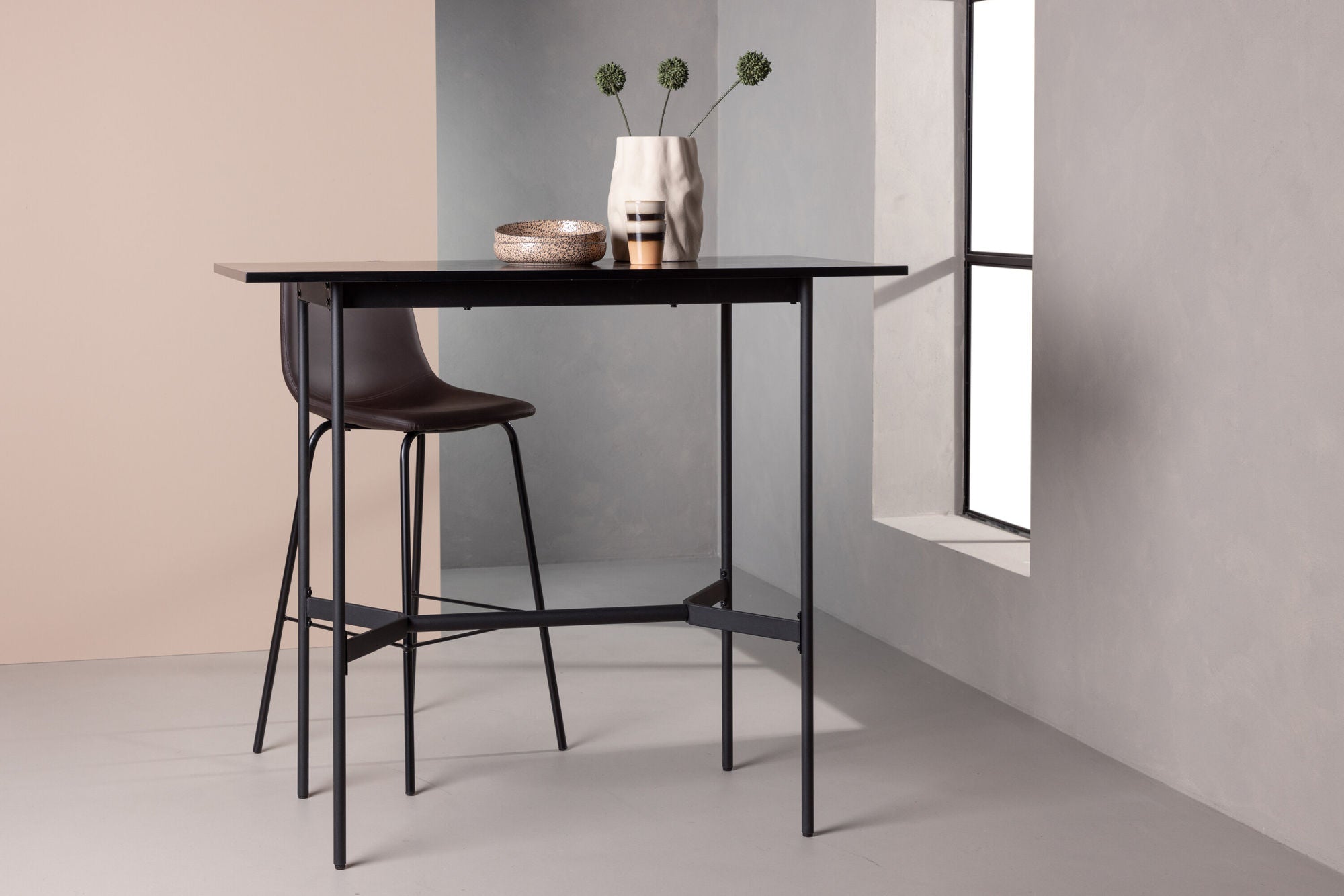 Venture Home Rax Bar bord 120*60 - Black / Black MDF