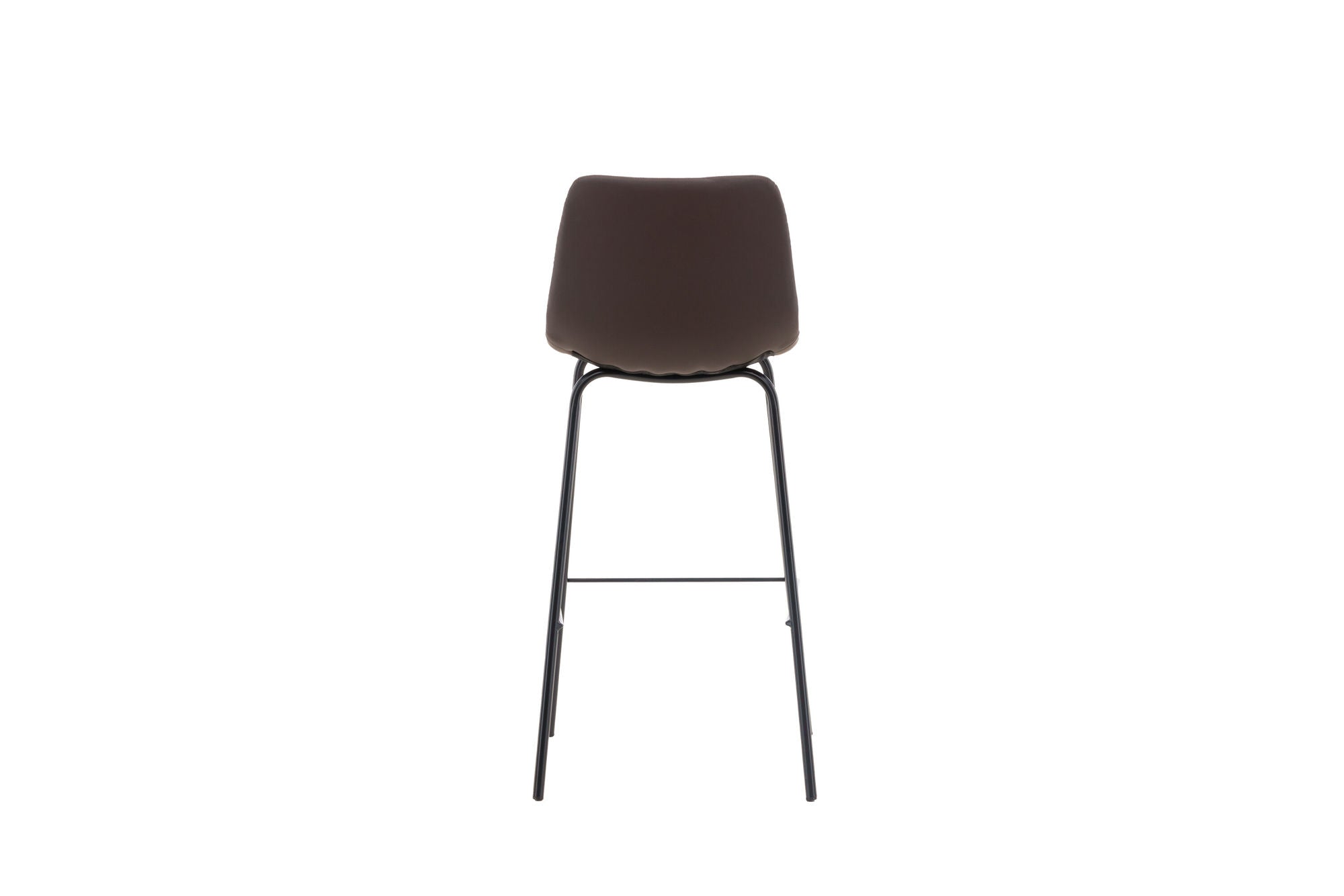 Venture Home Alexi Bar stol 2-pack - Matte black / Dark brown PU