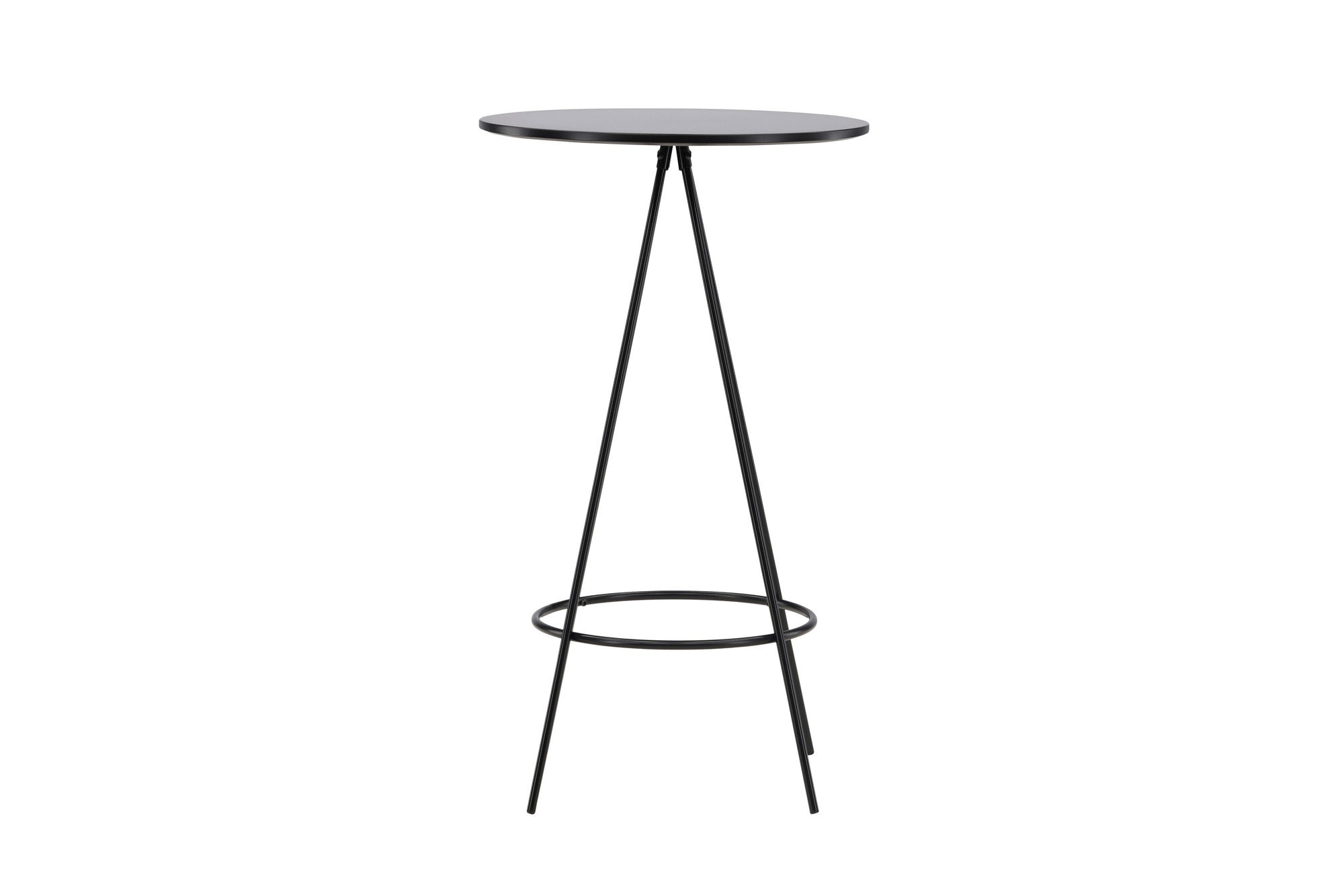 Venture Home Bistro Bar bord φ60 - Black / MDF with veneer
