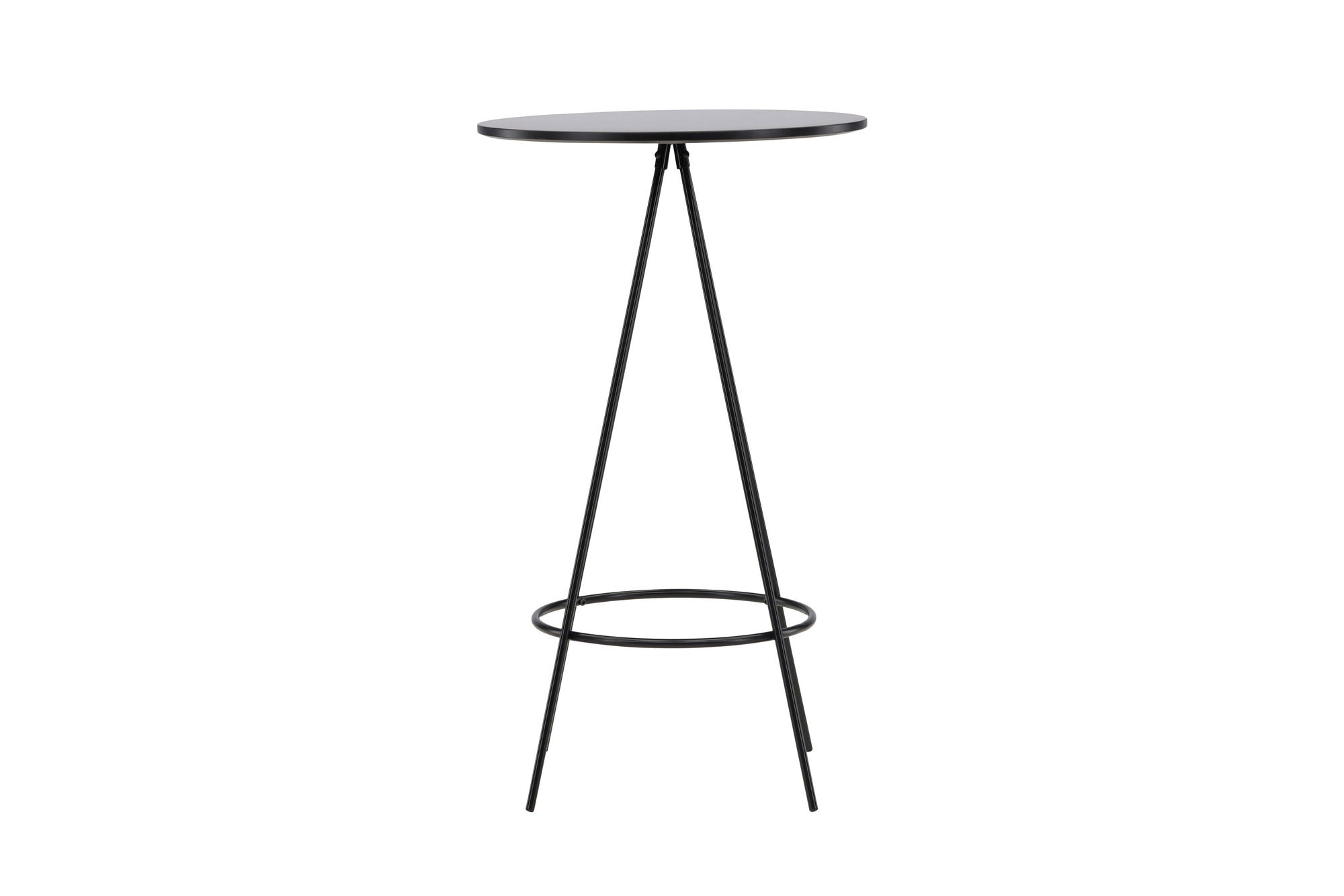 Venture Home Bistro Bar bord φ60 - Black / MDF with veneer