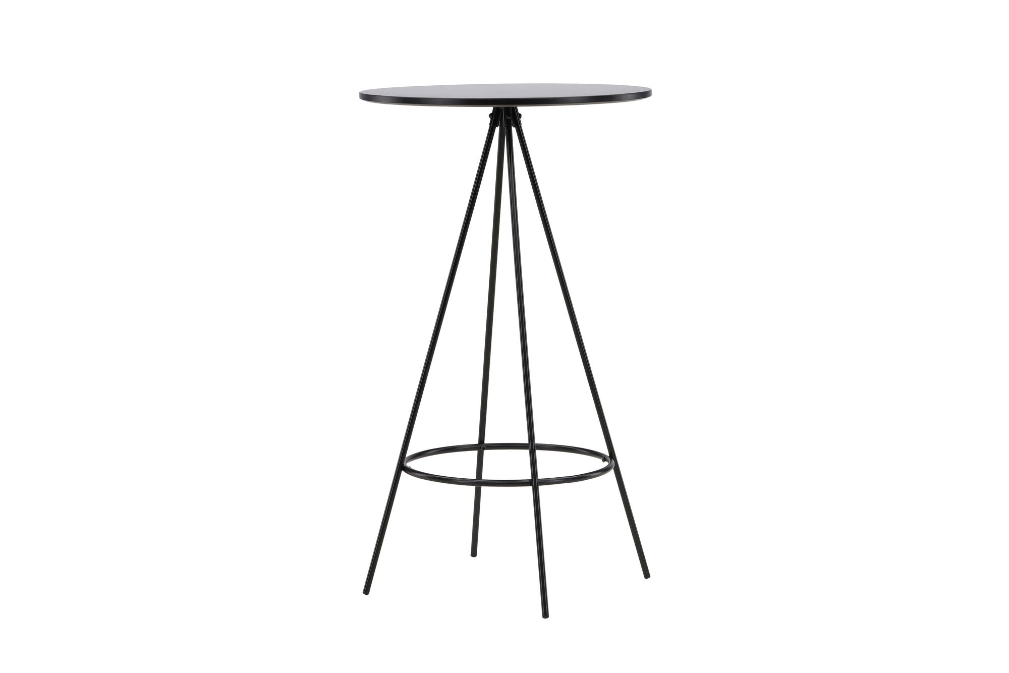 Venture Home Bistro Bar bord φ60 - Black / MDF with veneer