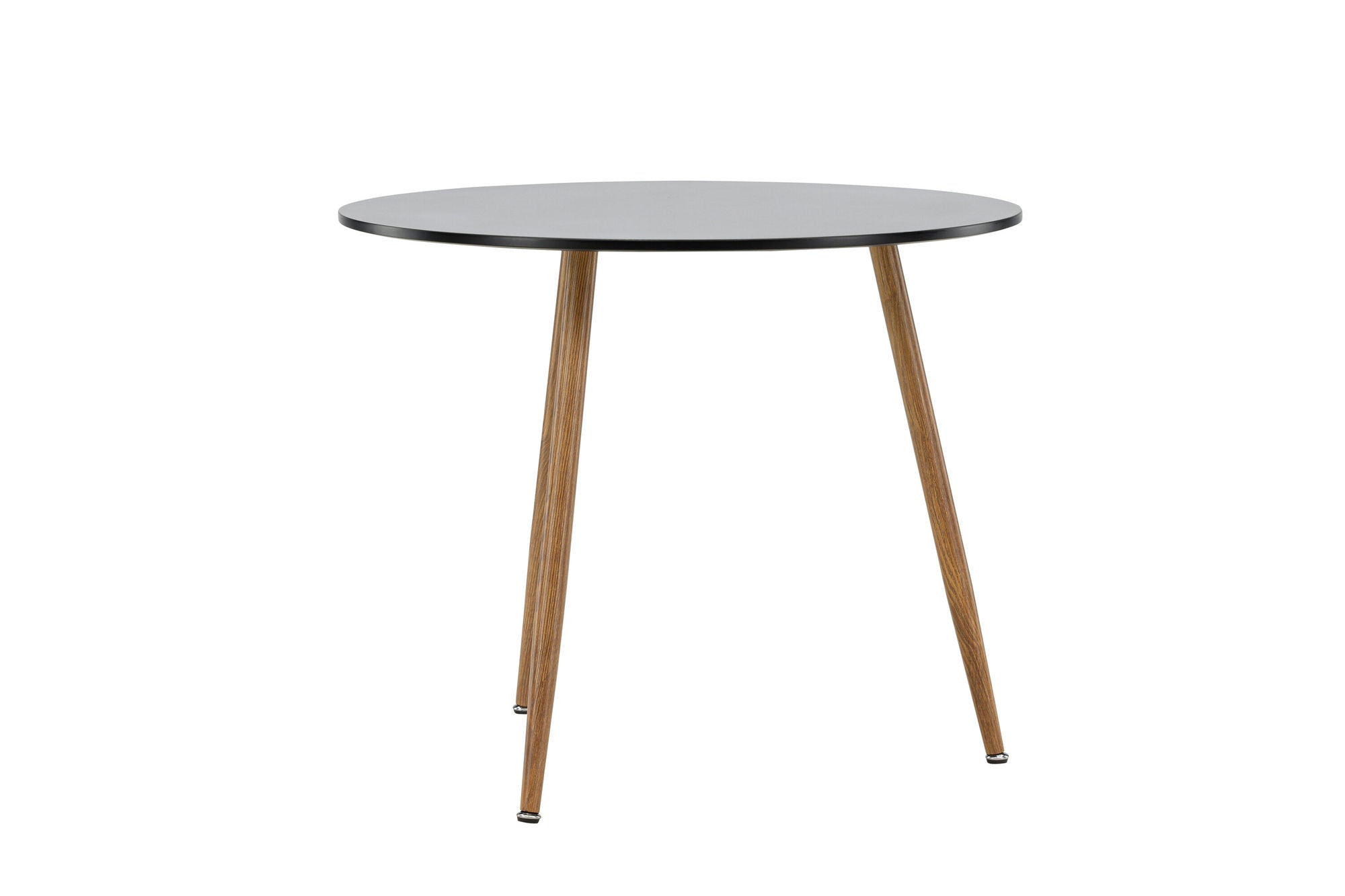 Venture Home Polar spisebord ø90 - Dark oaklook / Black MDF