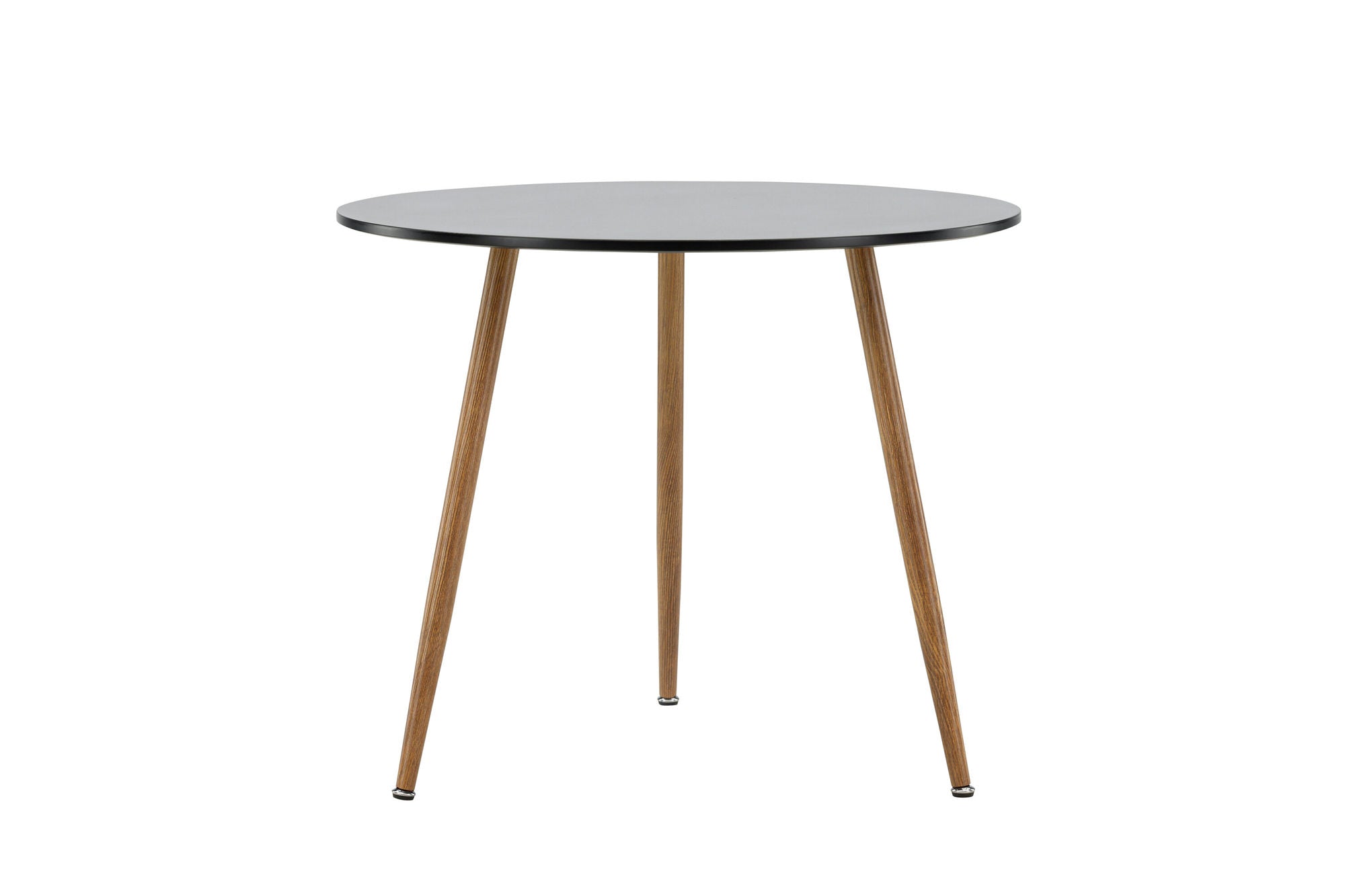 Venture Home Polar spisebord ø90 - Dark oaklook / Black MDF