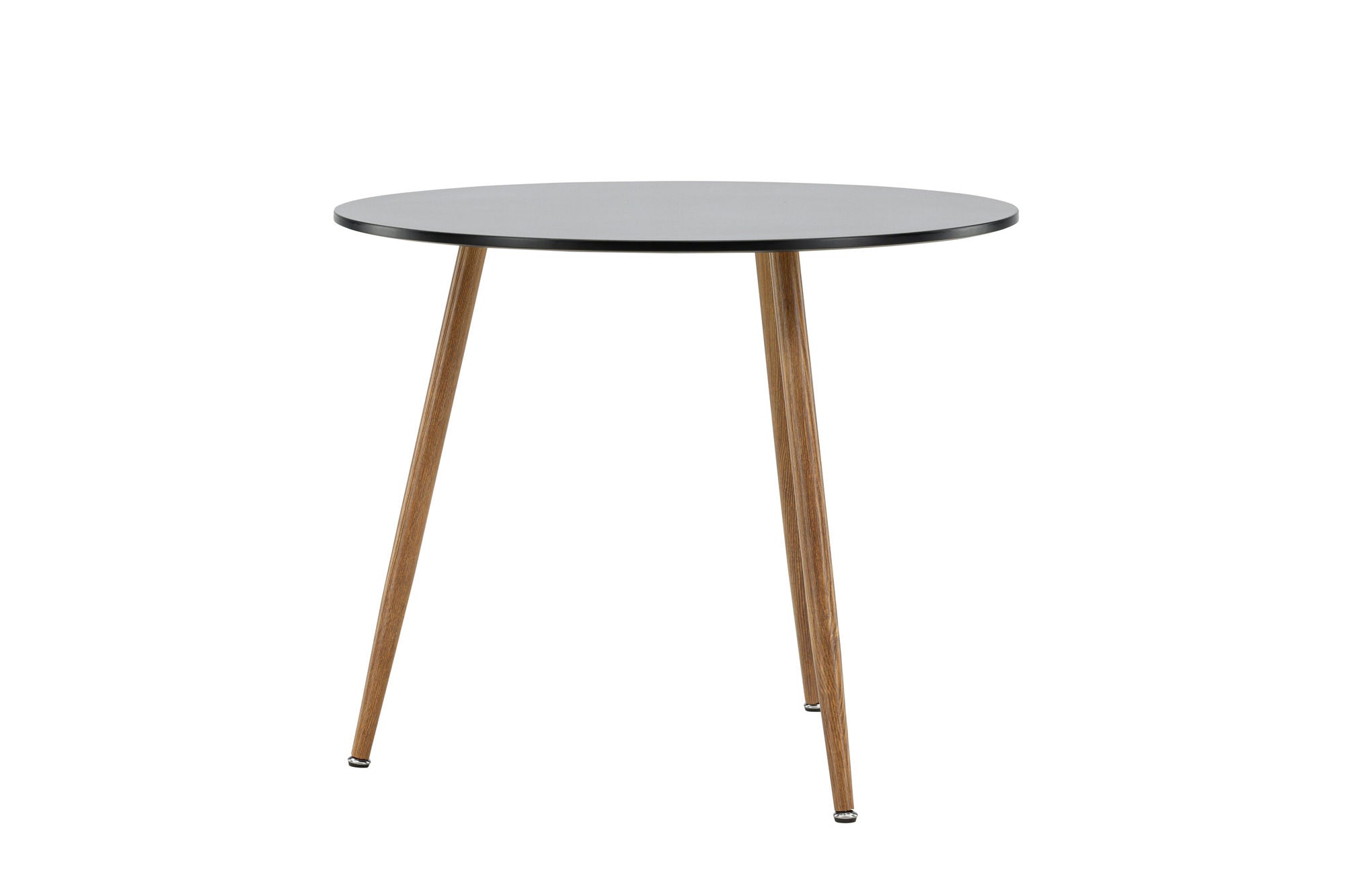 Venture Home Polar spisebord ø90 - Dark oaklook / Black MDF