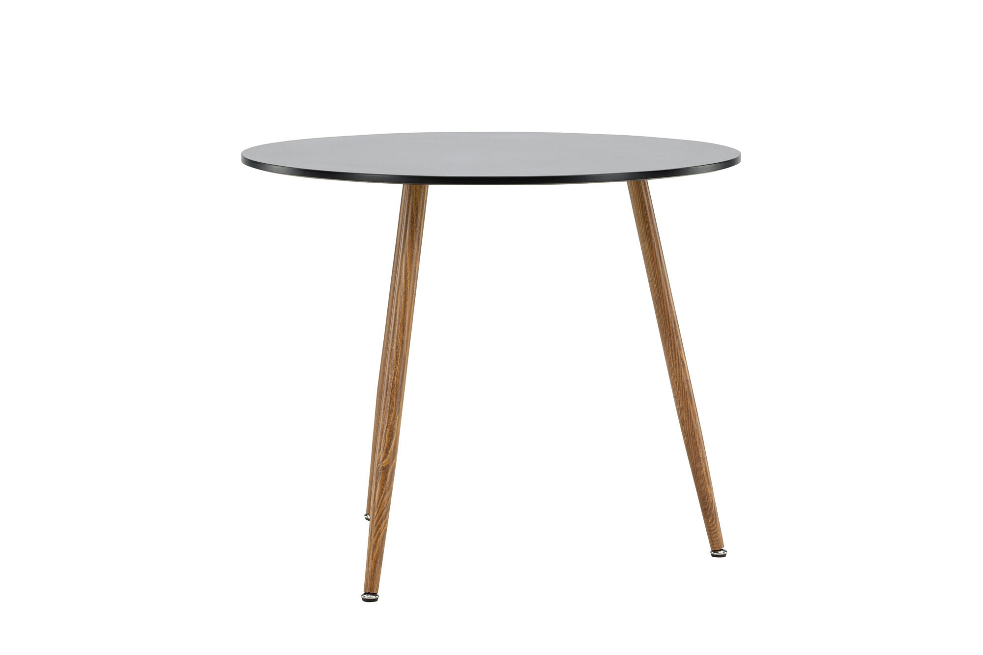 Venture Home Polar spisebord ø90 - Dark oaklook / Black MDF