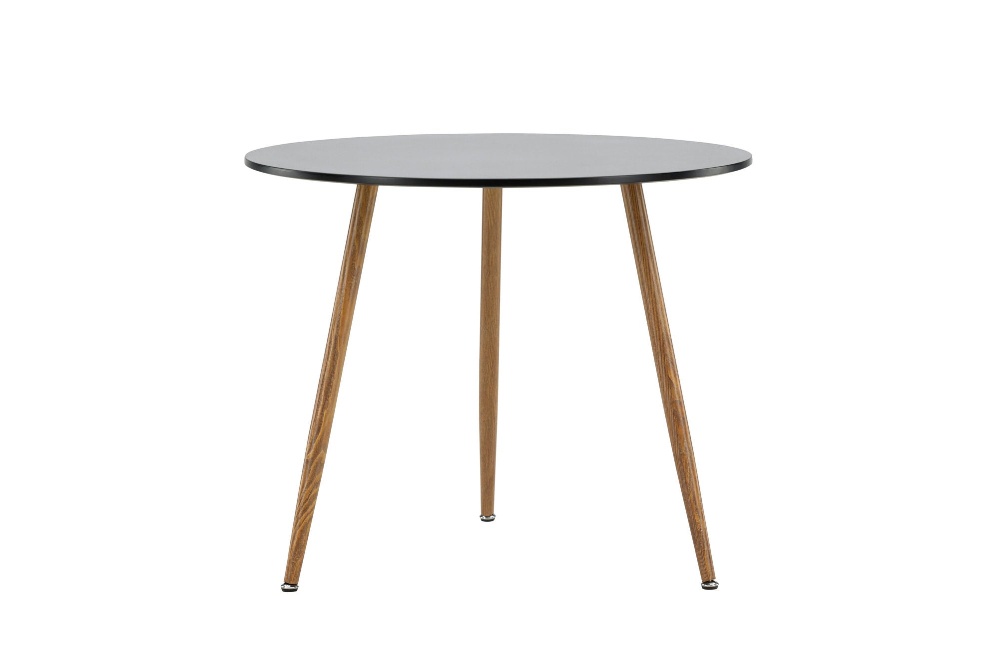 Venture Home Polar spisebord ø90 - Dark oaklook / Black MDF
