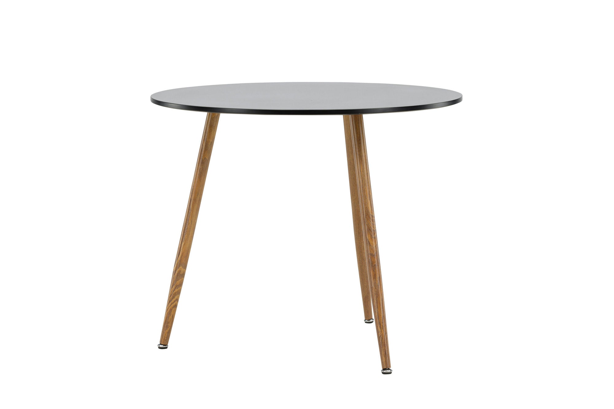 Venture Home Polar spisebord ø90 - Dark oaklook / Black MDF