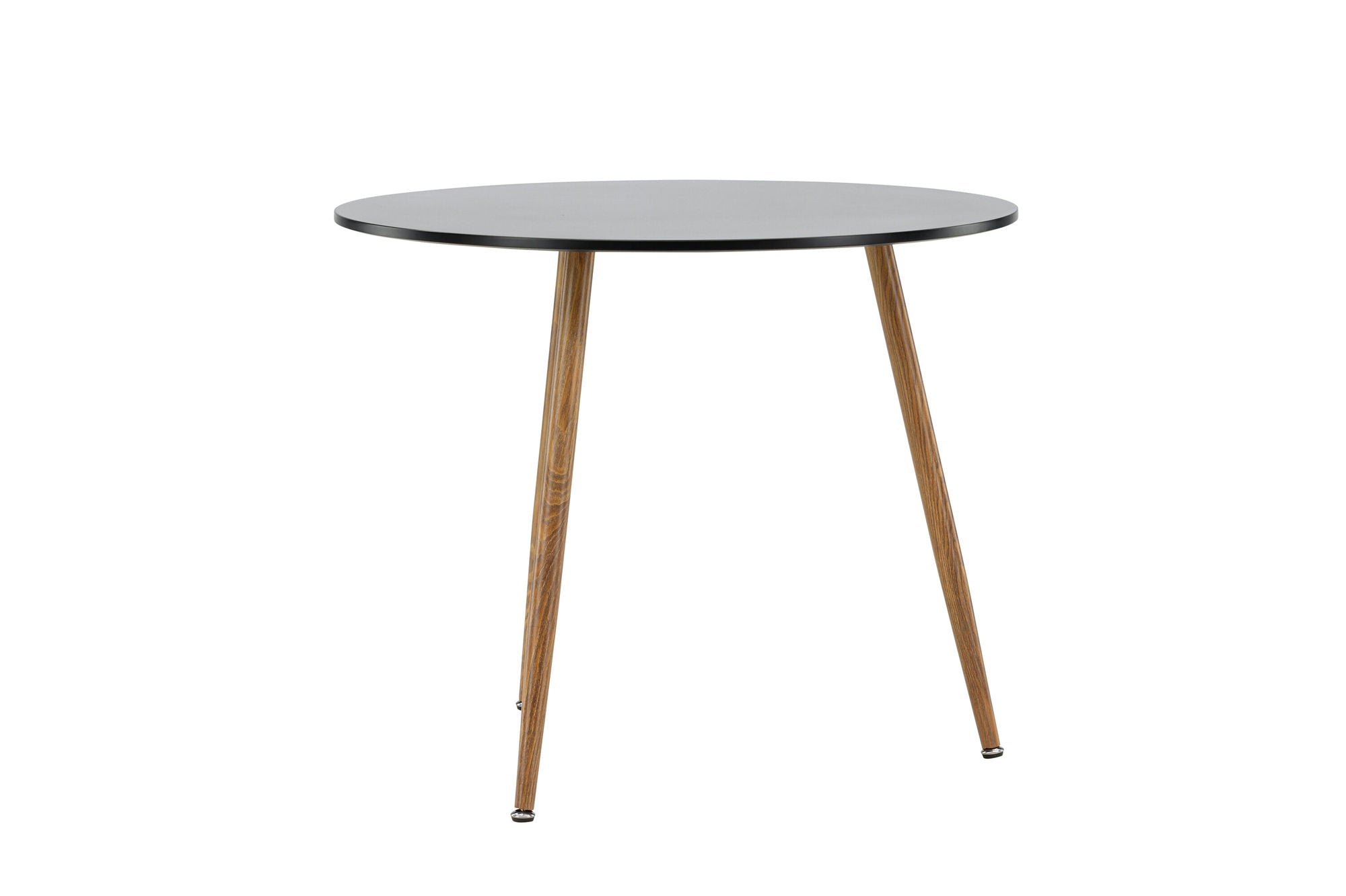 Venture Home Polar spisebord ø90 - Dark oaklook / Black MDF