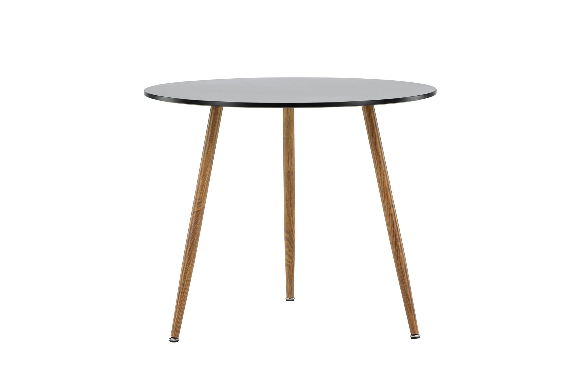 Venture Home Polar spisebord ø90 - Dark oaklook / Black MDF