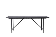 Venture Home Astrid spisebord 200*75 - Matte black / Matte black MDF with veneer