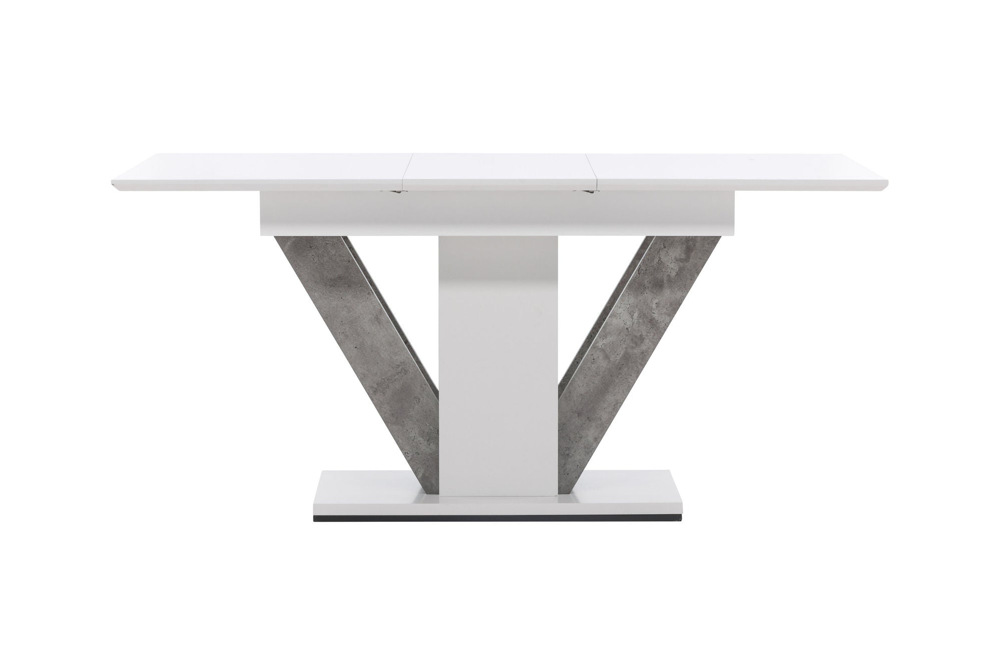 Venture Home Disa spisebord 120/160*80 - White / Grey MDF