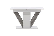 Venture Home Disa spisebord 120/160*80 - White / Grey MDF