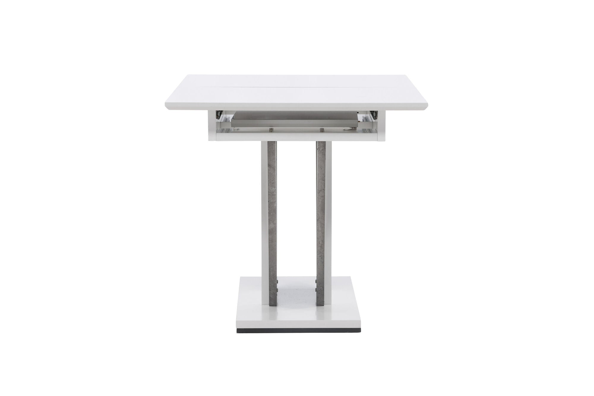 Venture Home Disa spisebord 120/160*80 - White / Grey MDF