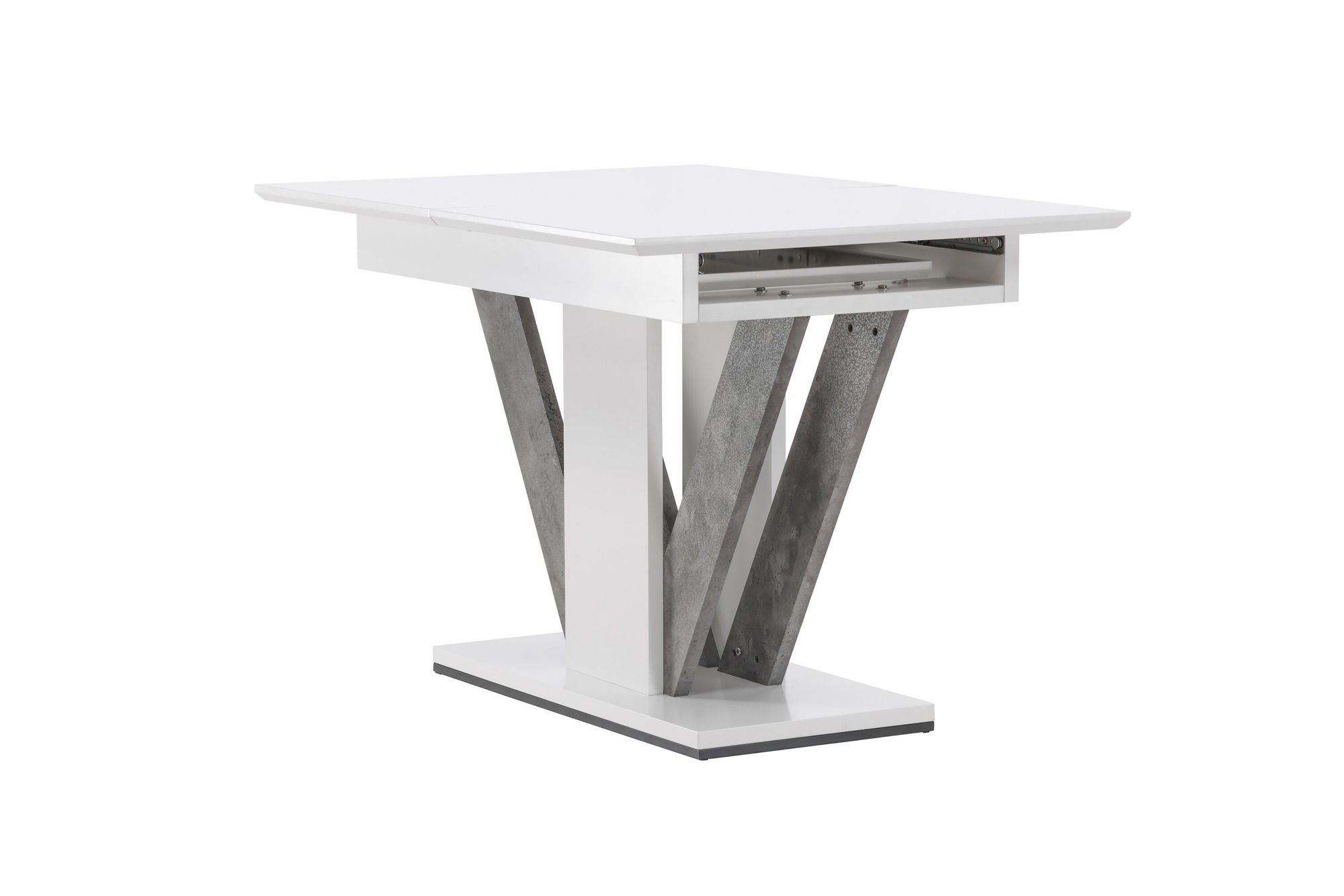 Venture Home Disa spisebord 120/160*80 - White / Grey MDF
