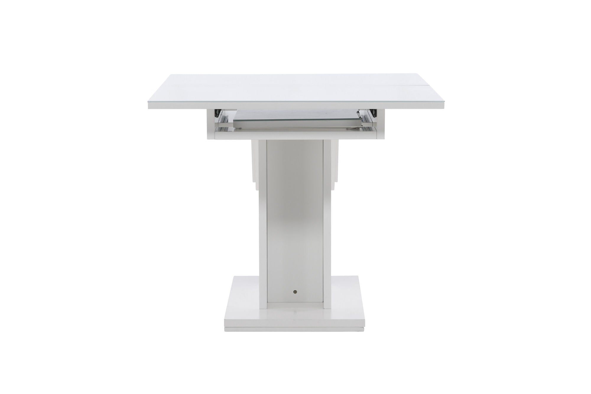 Venture Home Pluto spisebord 120/160*90- White / MDF Glass