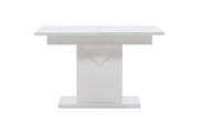 Venture Home Pluto spisebord 120/160*90- White / MDF Glass