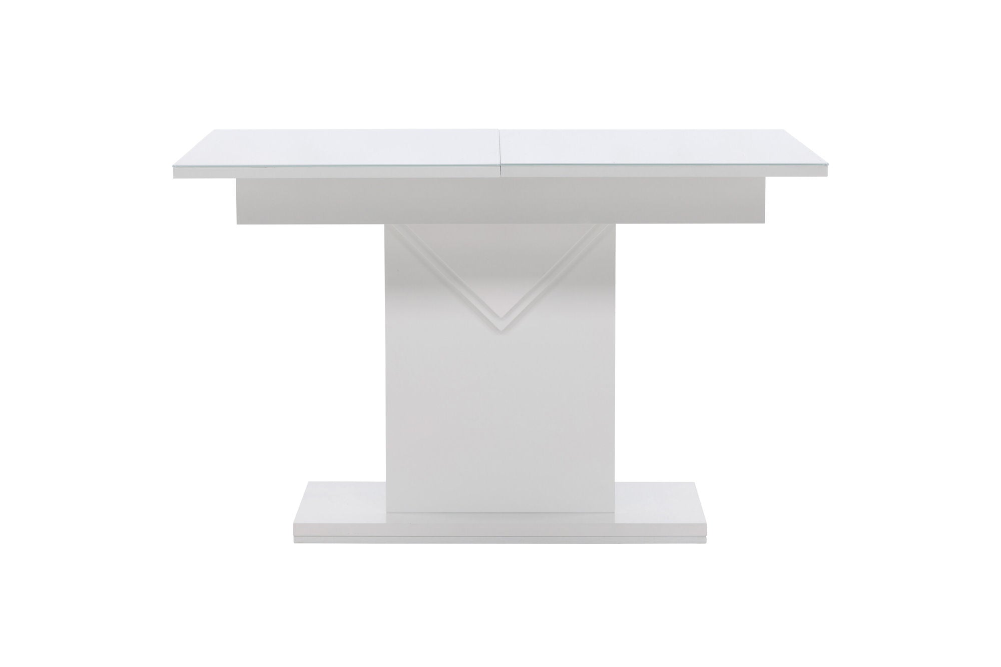 Venture Home Pluto spisebord 120/160*90- White / MDF Glass