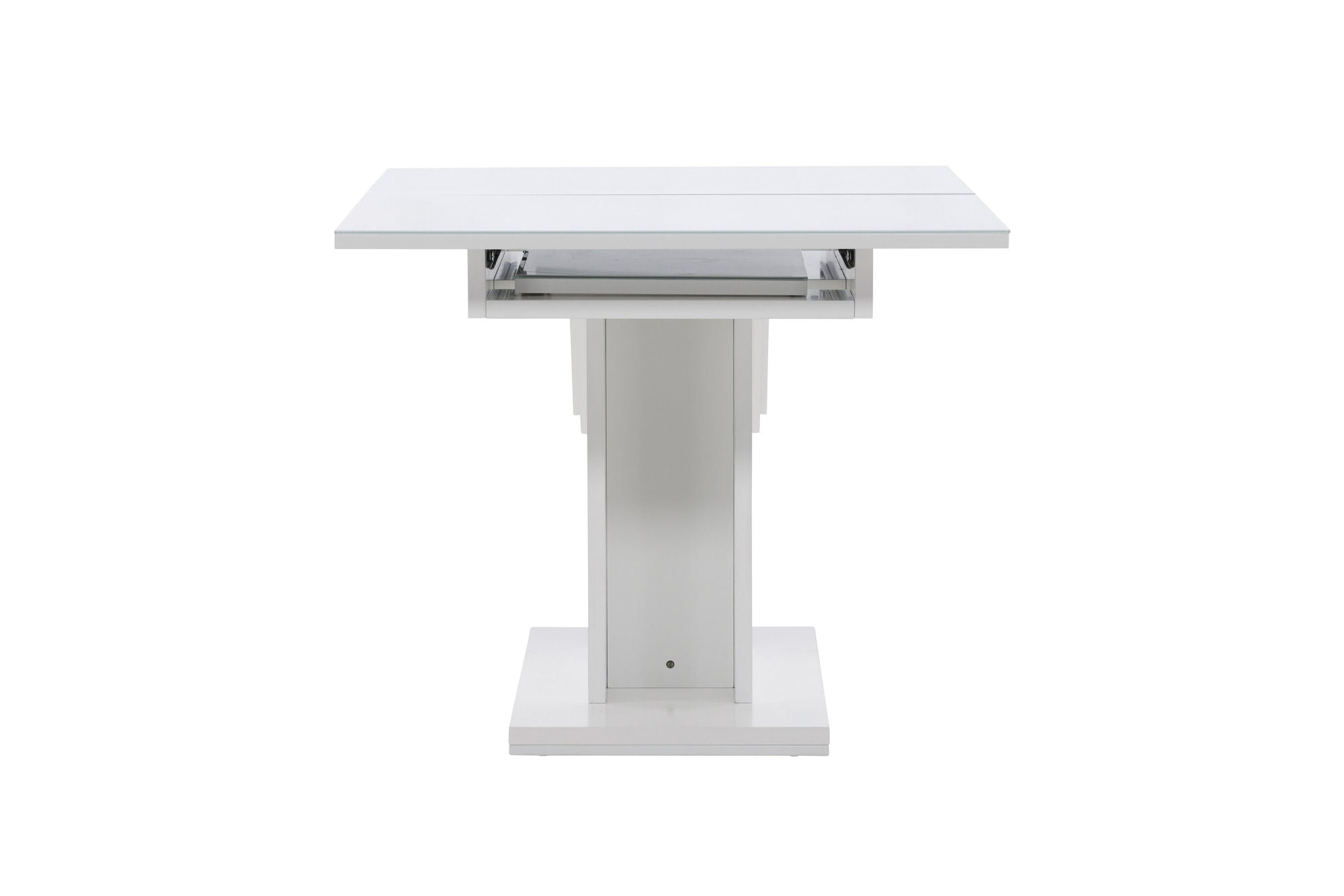 Venture Home Pluto spisebord 120/160*90- White / MDF Glass