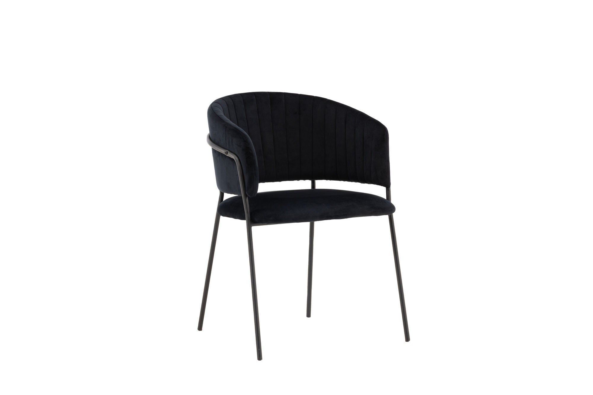 Venture Home Selma Spisebordsstol 2-pack - Black / Black Velvet