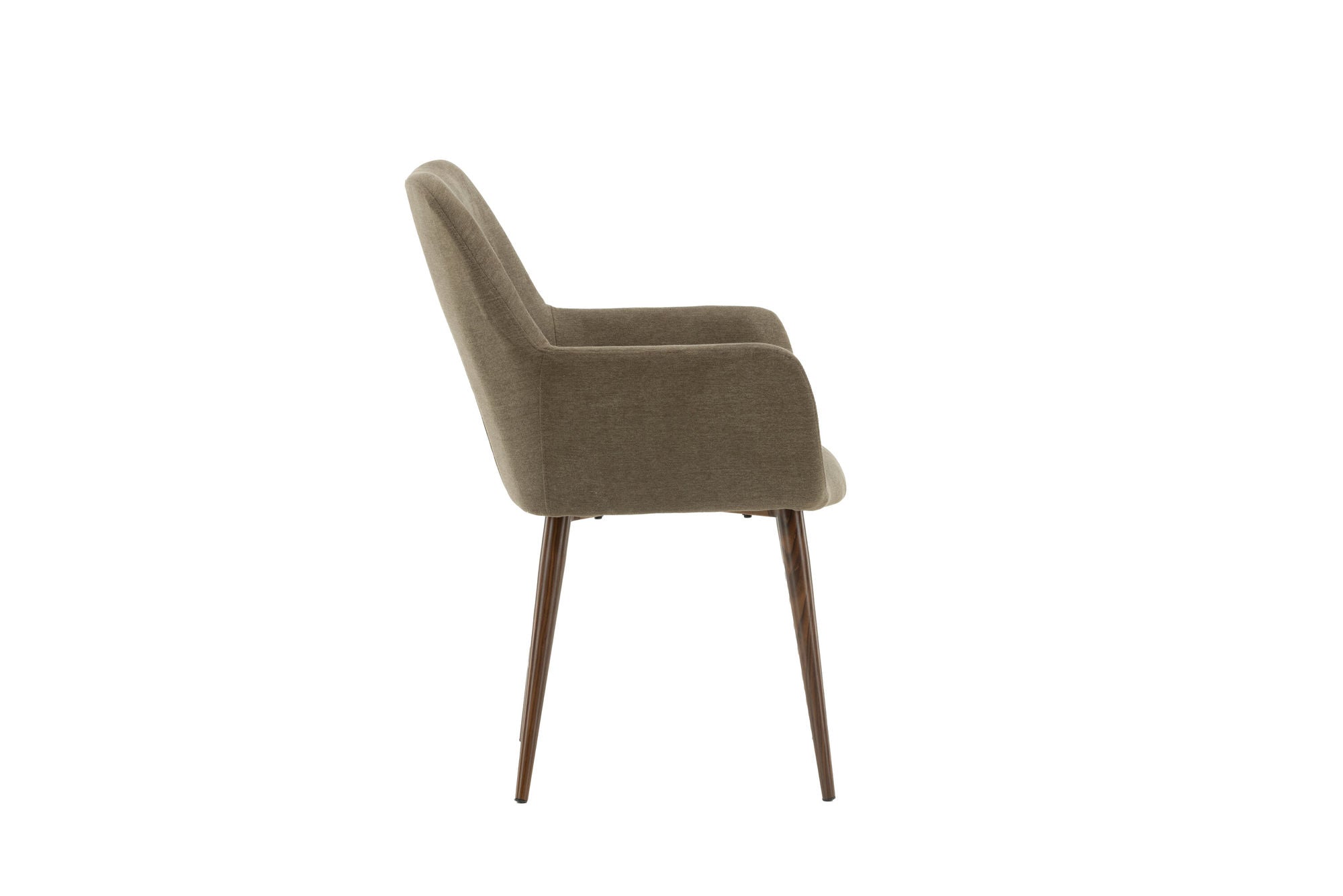 Venture Home Tomorrow Spisebordsstol 2-pack - Dark walnut / Dark grey/Brown Fabric